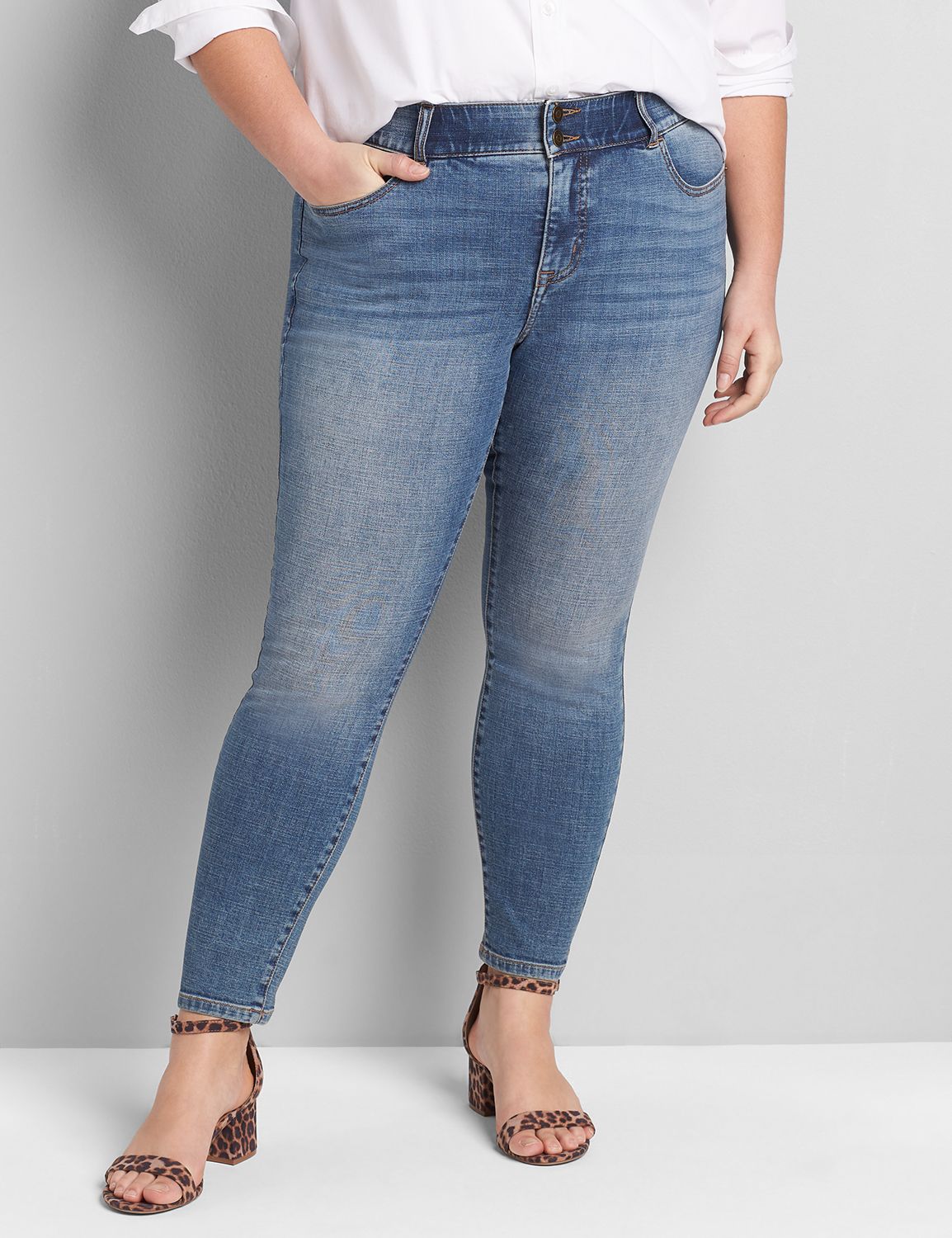 lane bryant high rise skinny jeans