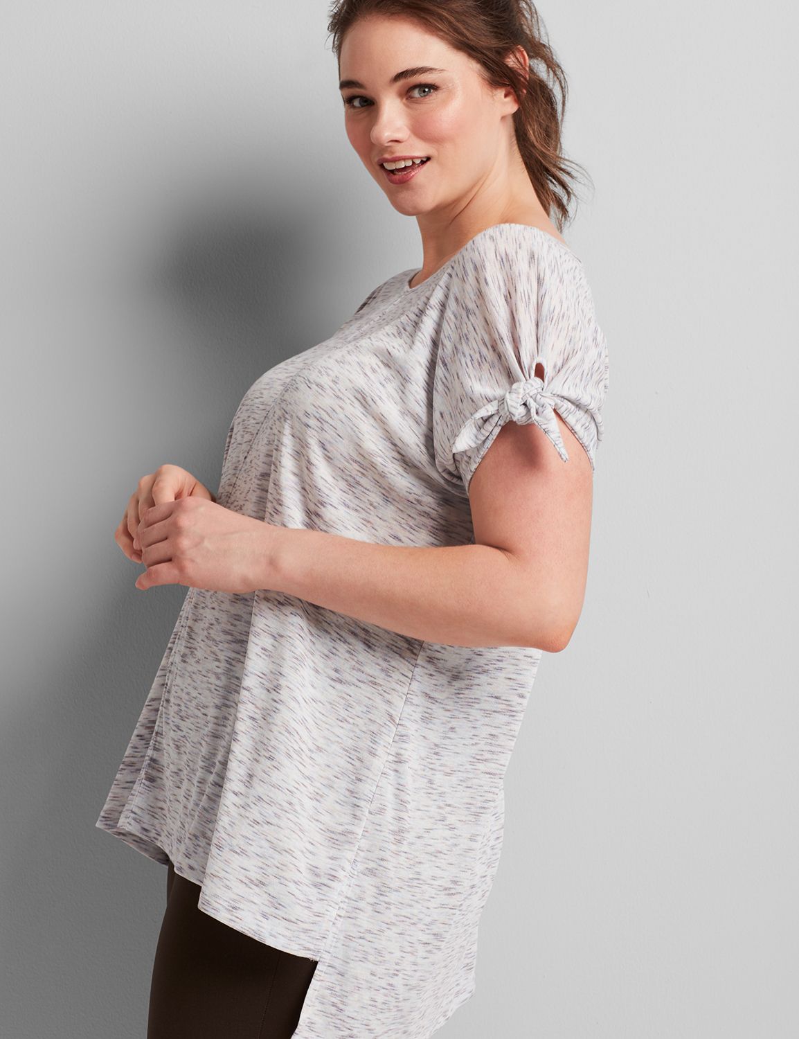 Short Sleeve Open Crew Easy Texture Tee F 1114076:PANTONE Egret:10/12 Product Image 1