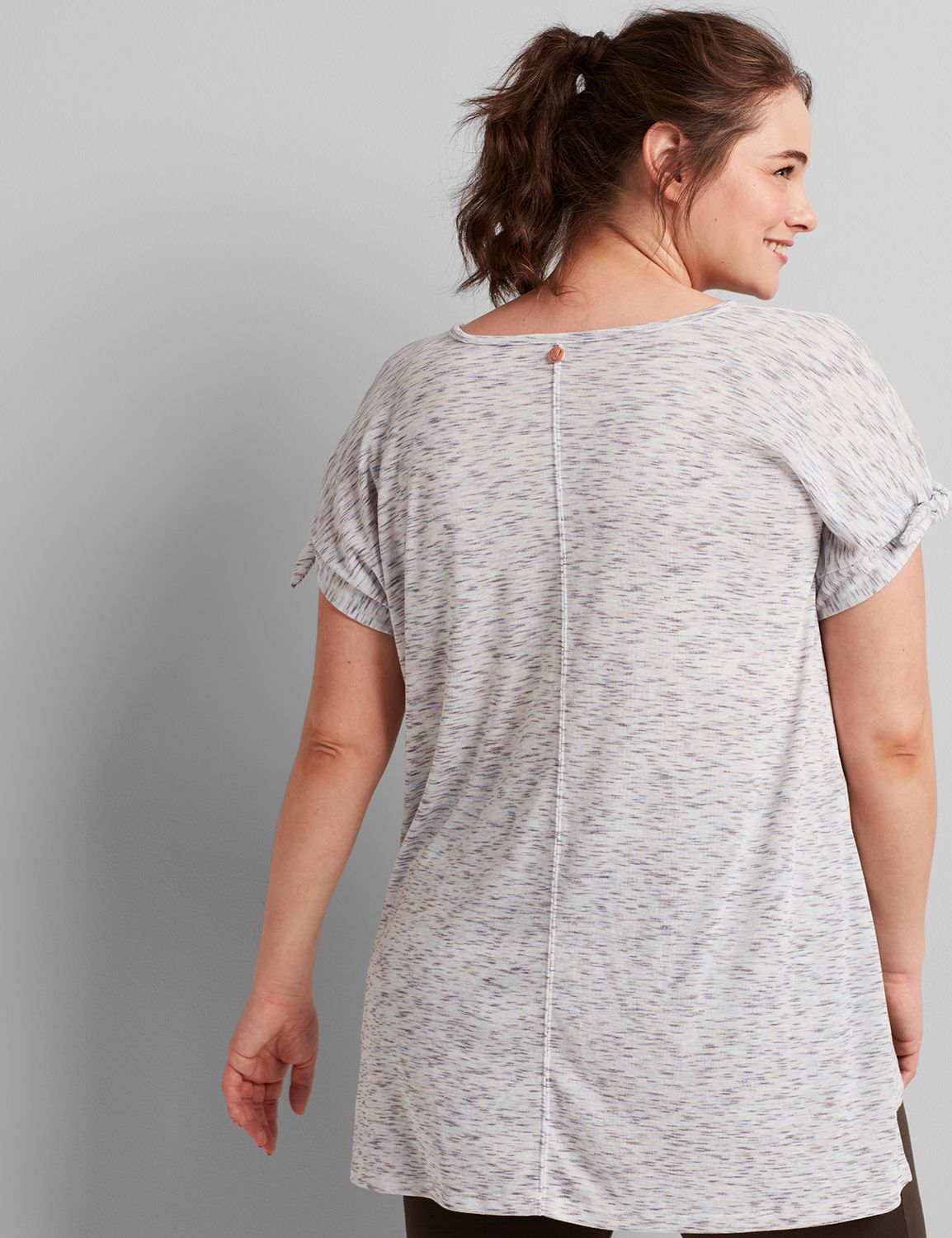 Short Sleeve Open Crew Easy Texture Tee F 1114076:PANTONE Egret:10/12 Product Image 2