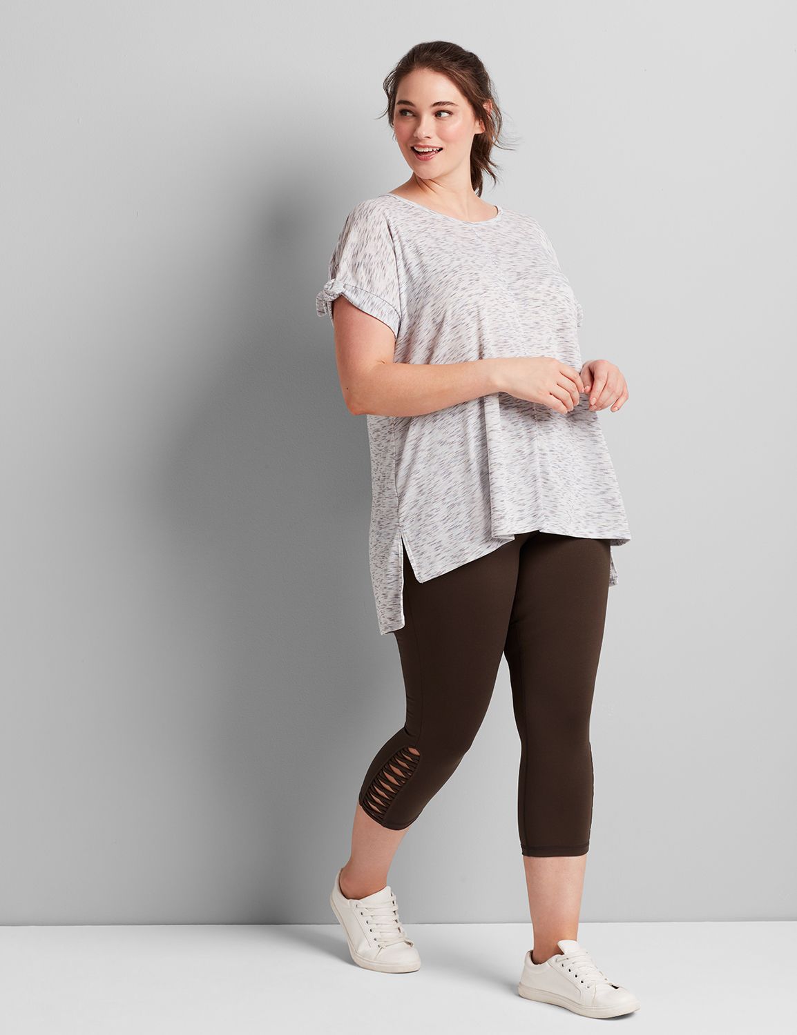 Short Sleeve Open Crew Easy Texture Tee F 1114076:PANTONE Egret:10/12 Product Image 3