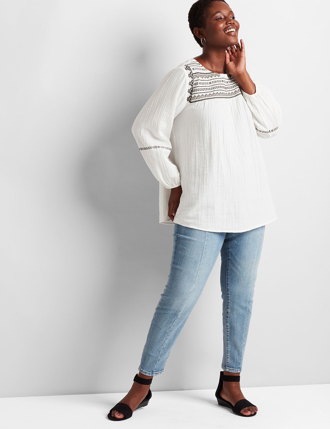 SIGNATURE HIGH RISE SKINNY - LAX WASH 1114154:Light Denim:12 Product Image 3