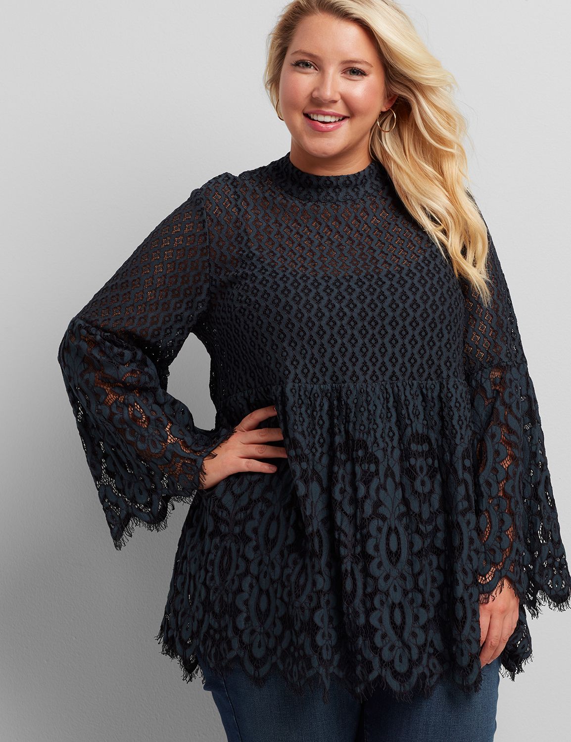 Focus Clothing - Mock Neck Tunic FINAL SALE ITEM