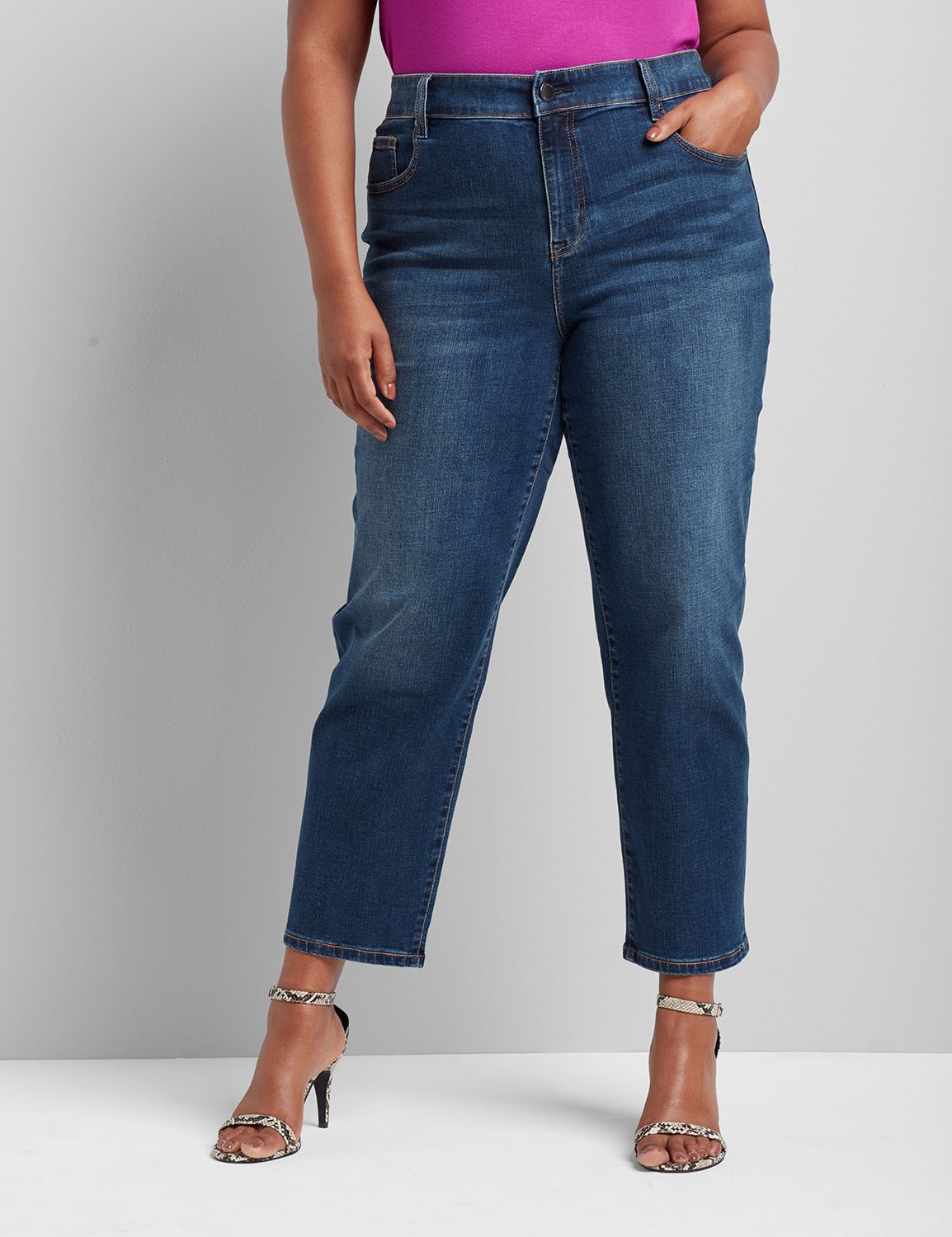 lane bryant girlfriend jeans