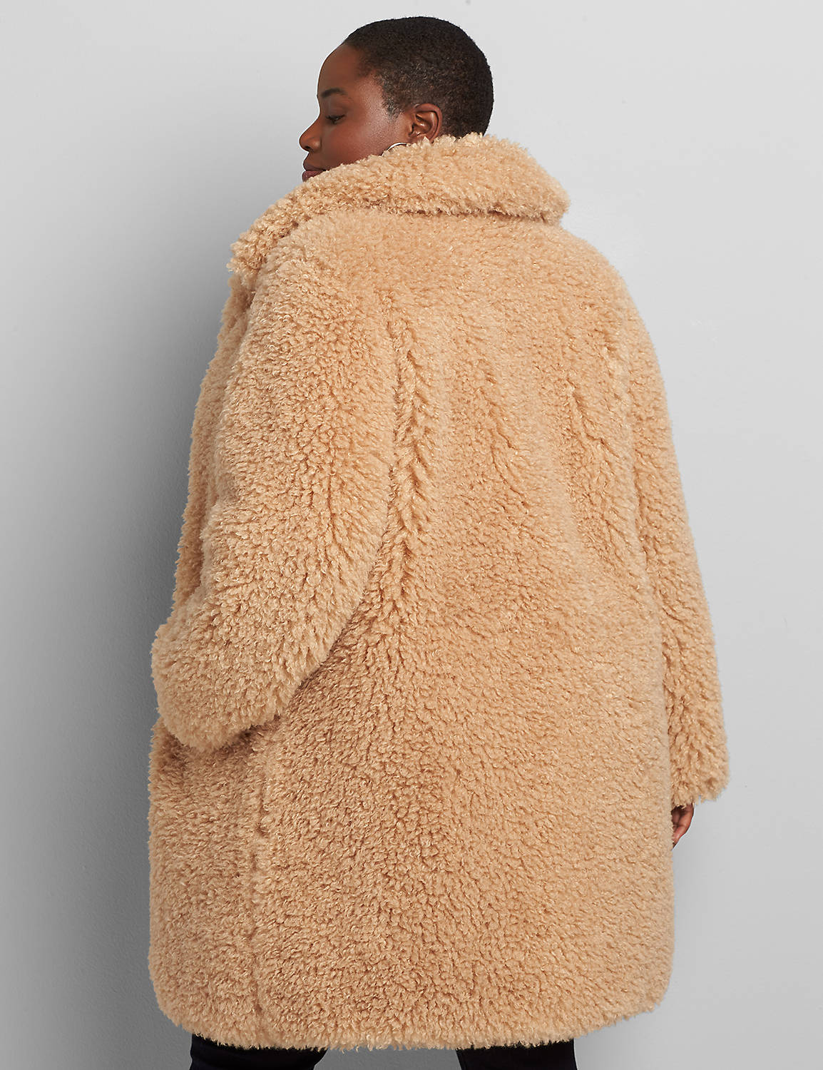 High Pile Teddy Coat 1116307:Camel as Sampled:14/16 Product Image 2