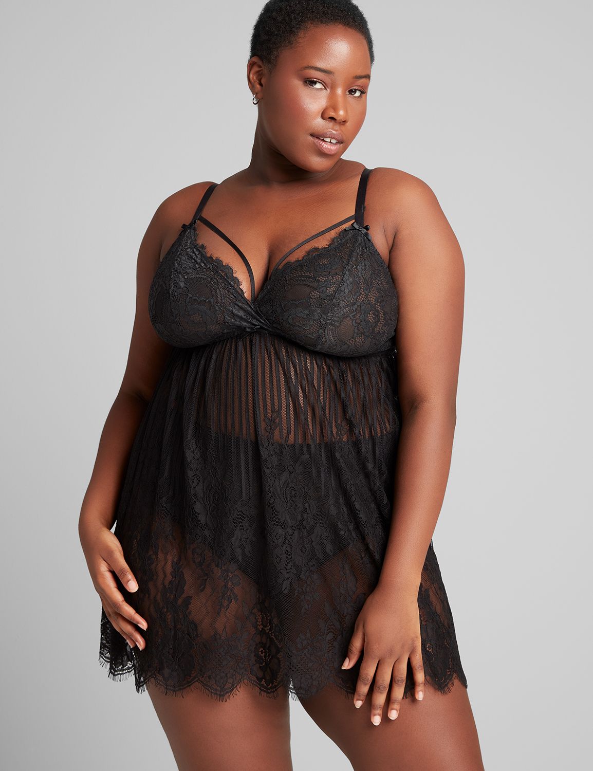 Monofilament Lace Babydoll 1113798:Pantone Tap Shoe:14/16 Product Image 1