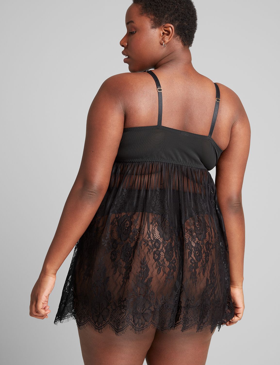 Monofilament Lace Babydoll 1113798:Pantone Tap Shoe:14/16 Product Image 2