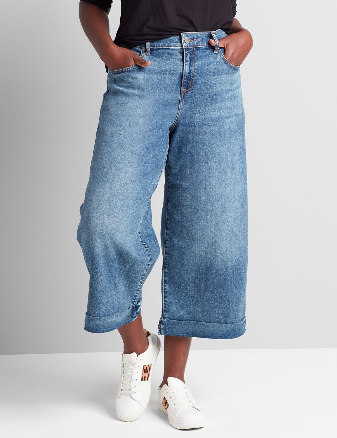 lane bryant jean capris