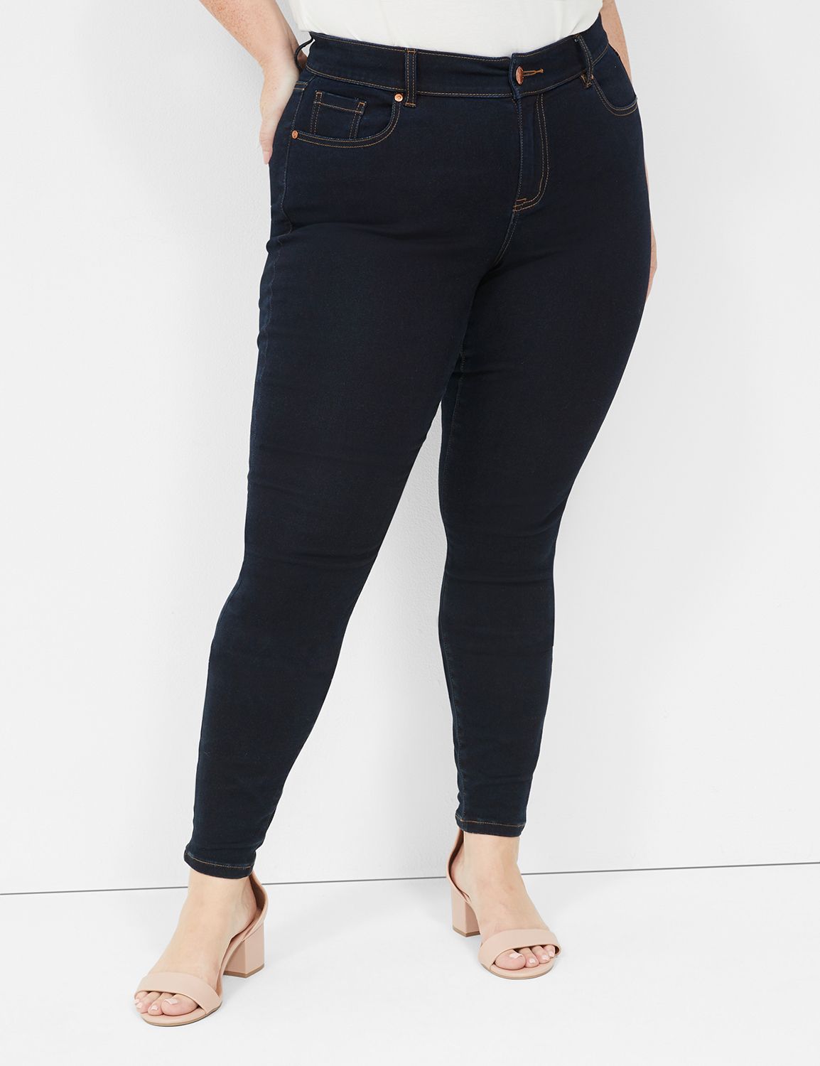 Tall 9 High-Rise Skinny Sateen Jeans