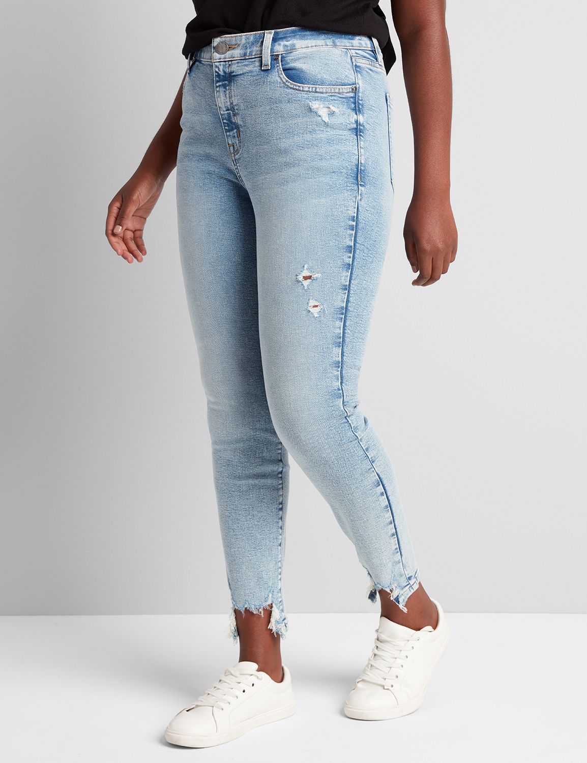 SIGNATURE HIGH RISE SKINNY - CARINE WASH 1113895:Light Denim:12 Product Image 3