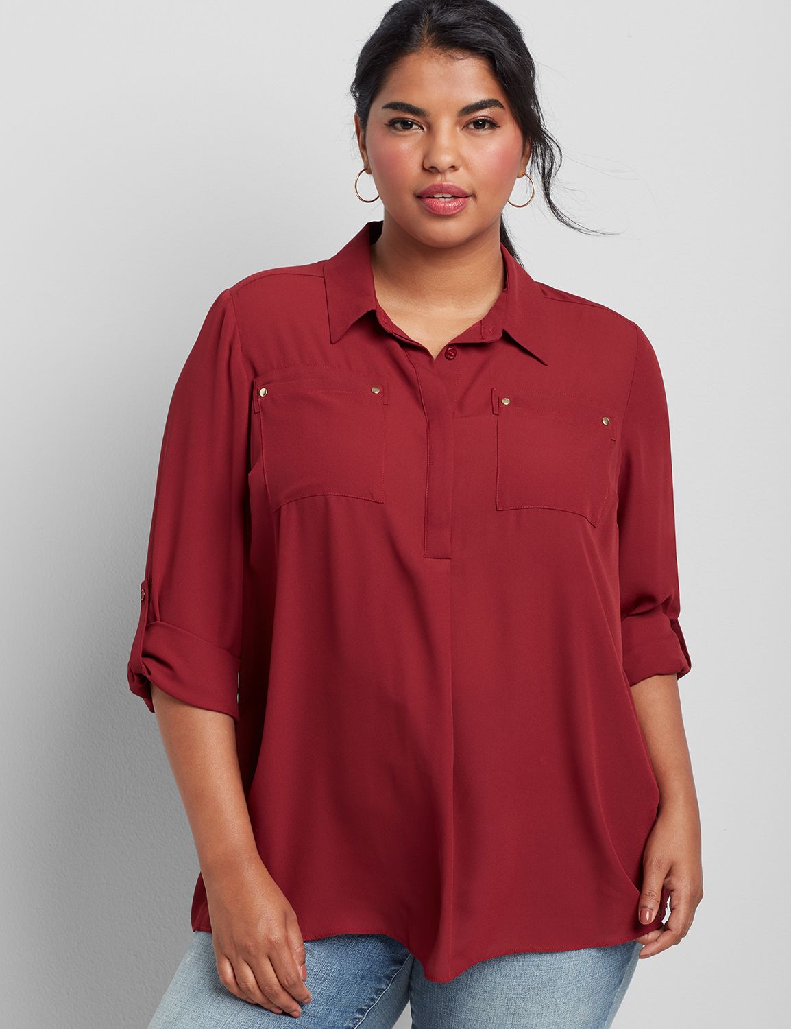 lane bryant red shirt