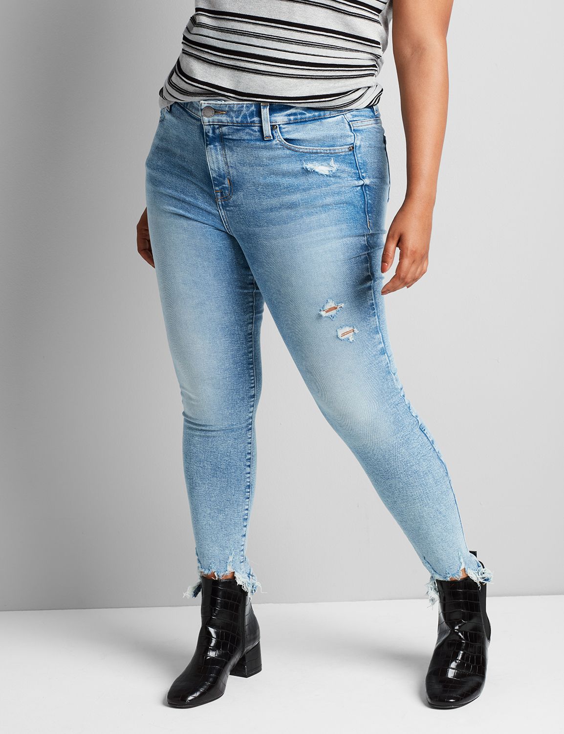 lane bryant high rise skinny jeans