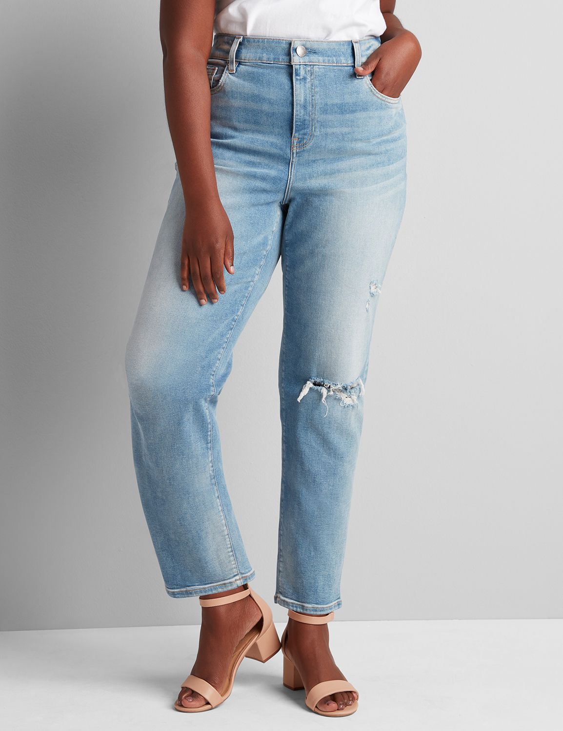 lane bryant girlfriend jeans