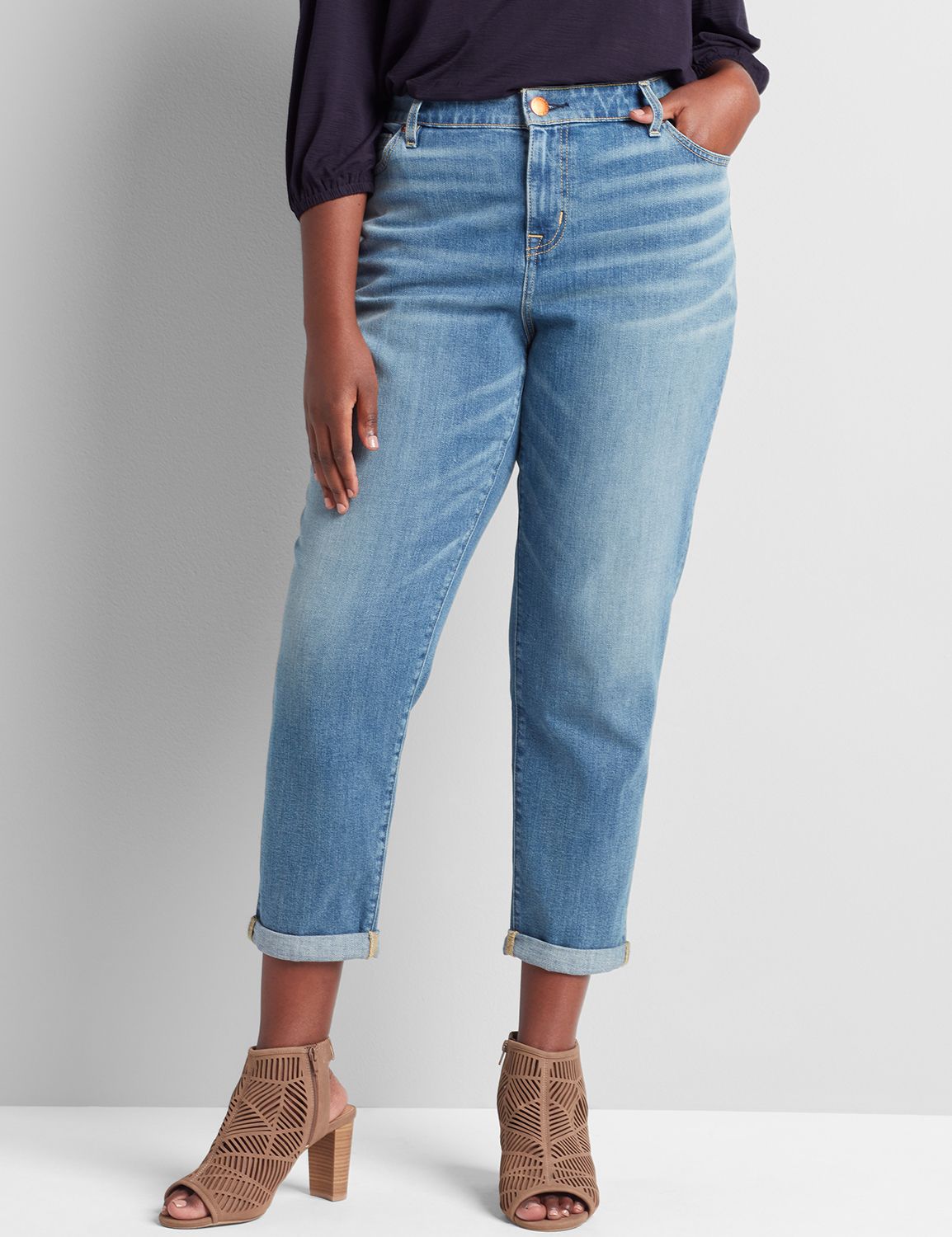 lane bryant girlfriend jeans