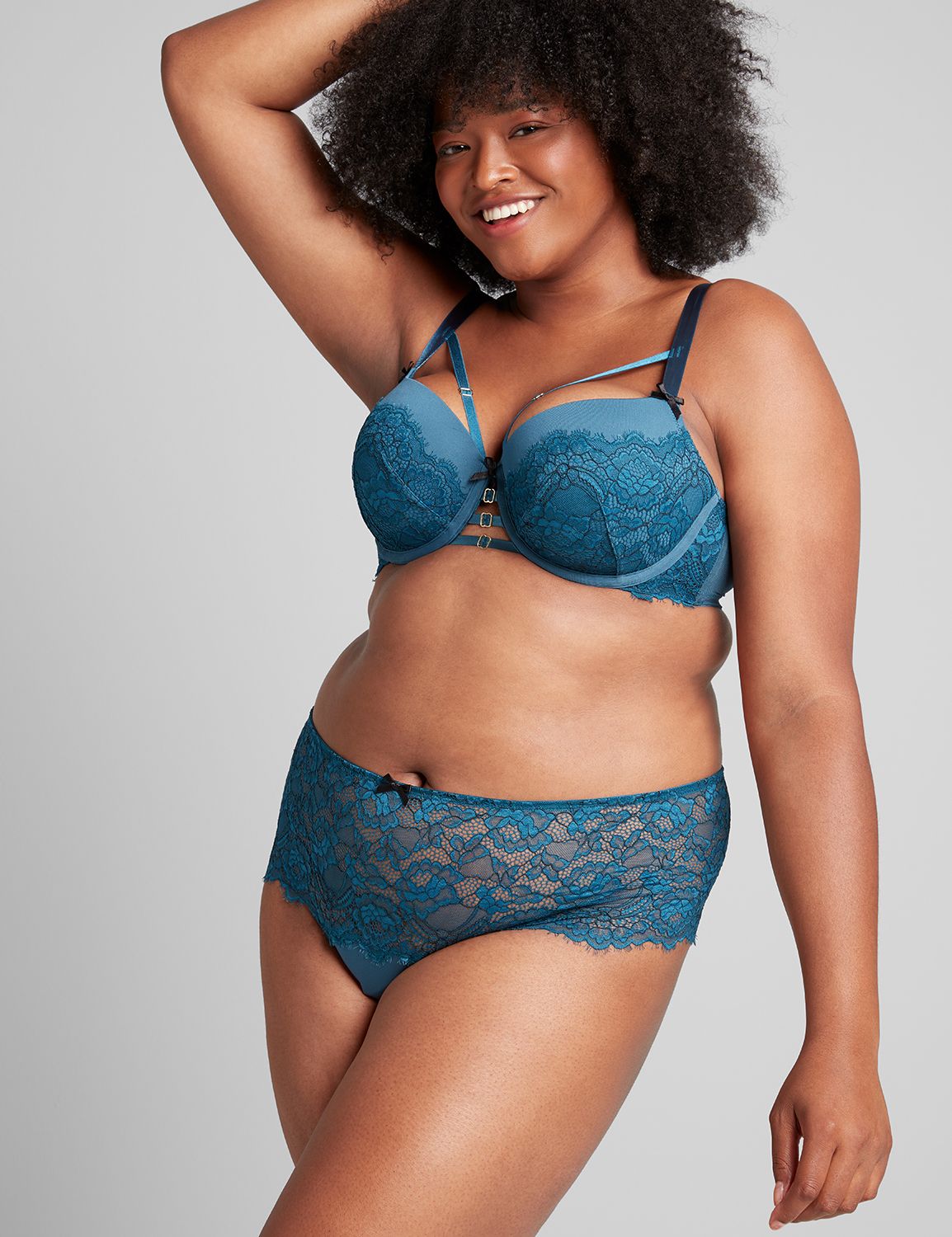 Strappy Lightly Lined Balconette 1112764:PANTONE Legion Blue:36DDD Product Image 1