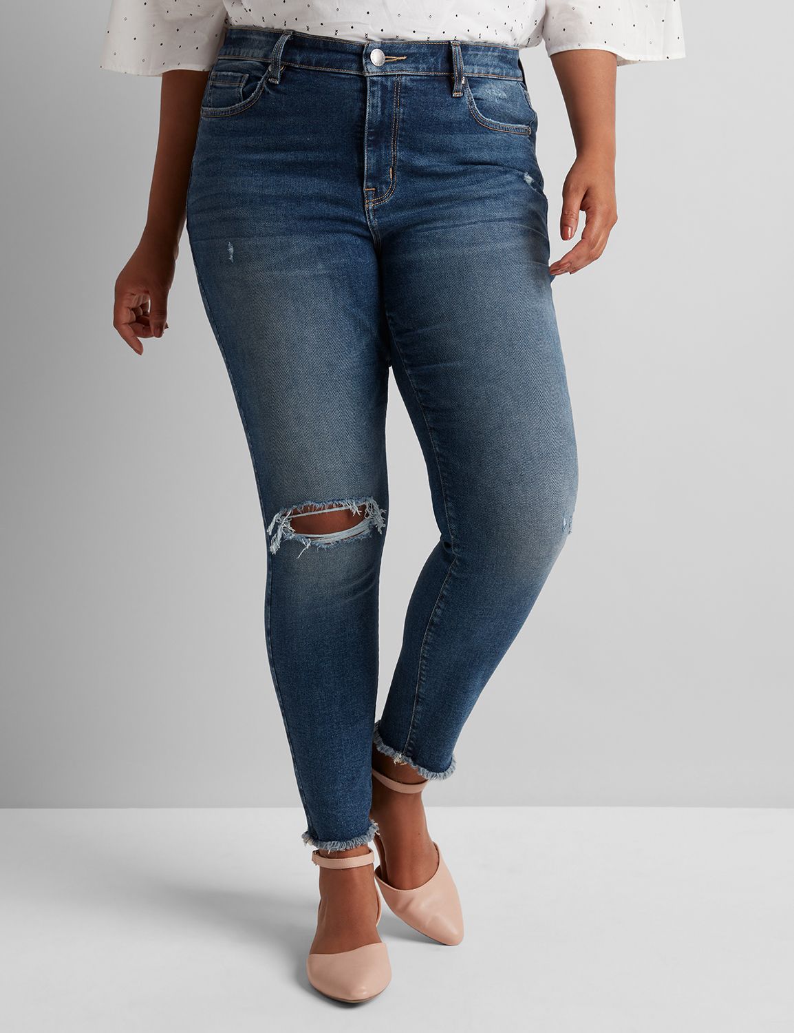 lane bryant high rise jeans