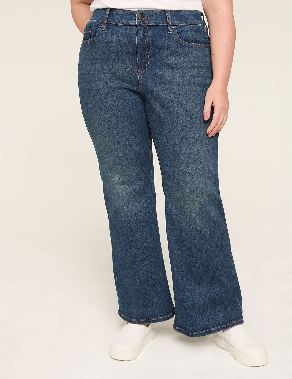 plus size high waisted bootcut jeans