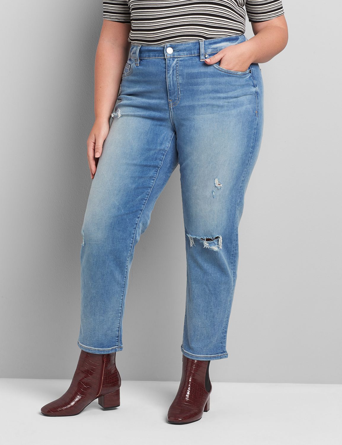 lane bryant girlfriend jeans