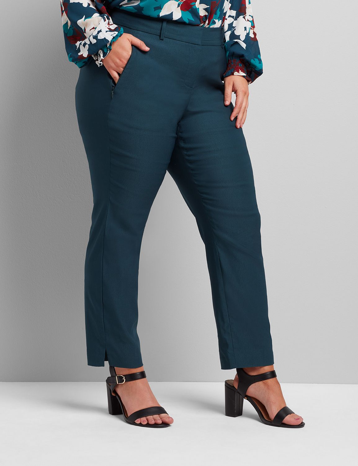 Britt Ankle With Lace Trouser FINAL SALE – Trinity Clothing