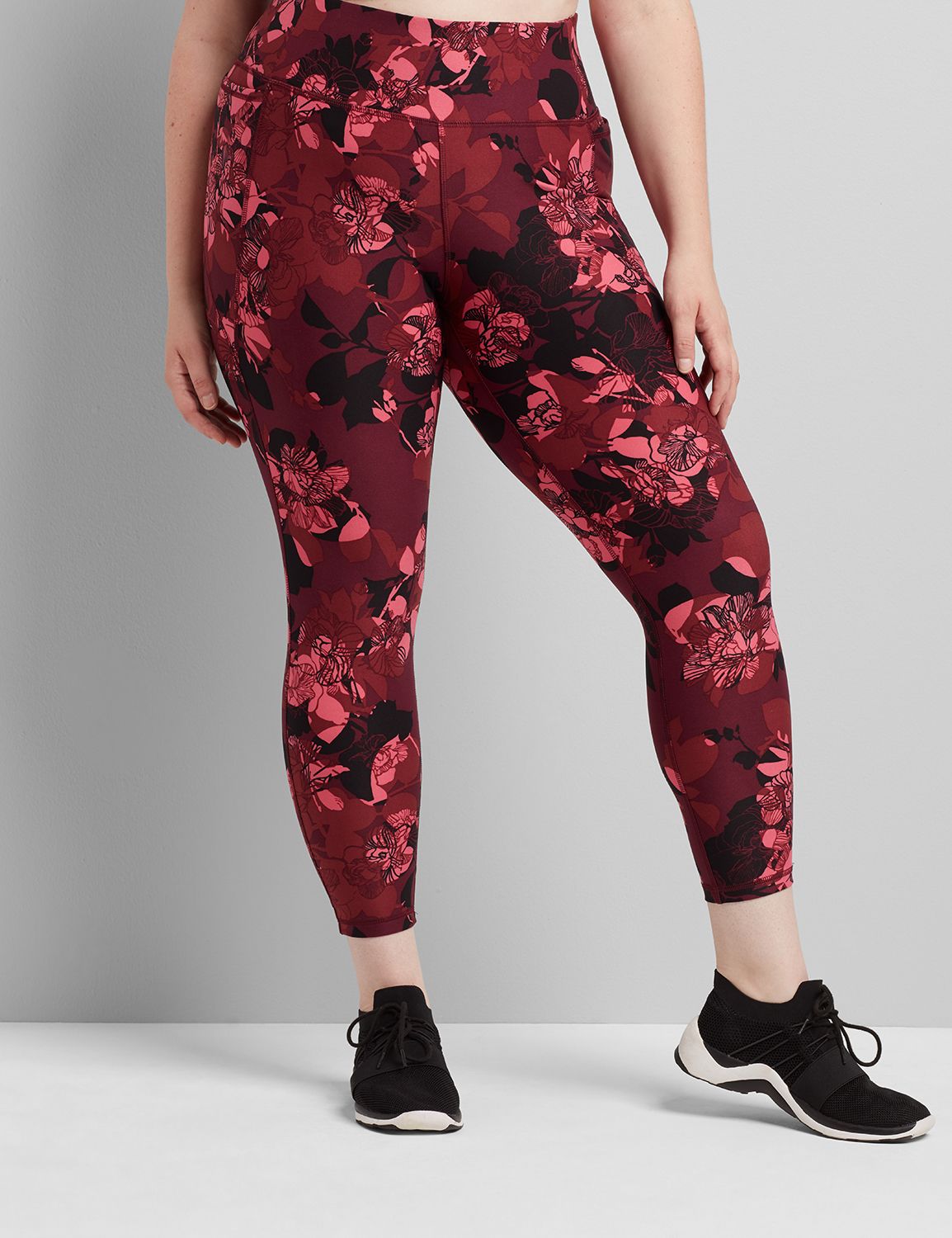 Power Pocket Wicking 7/8 Legging F 1116057:LBF20149_LayeredFloral_colorway18:14/16 Product Image 1