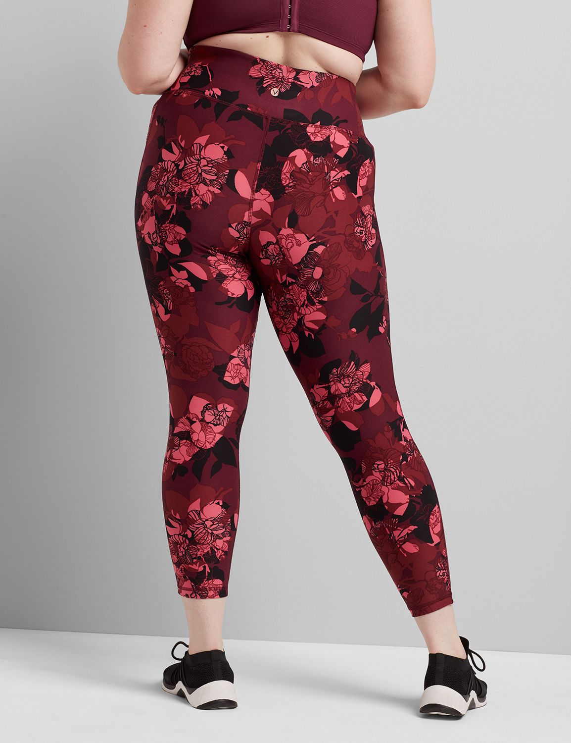 Power Pocket Wicking 7/8 Legging F 1116057:LBF20149_LayeredFloral_colorway18:14/16 Product Image 2