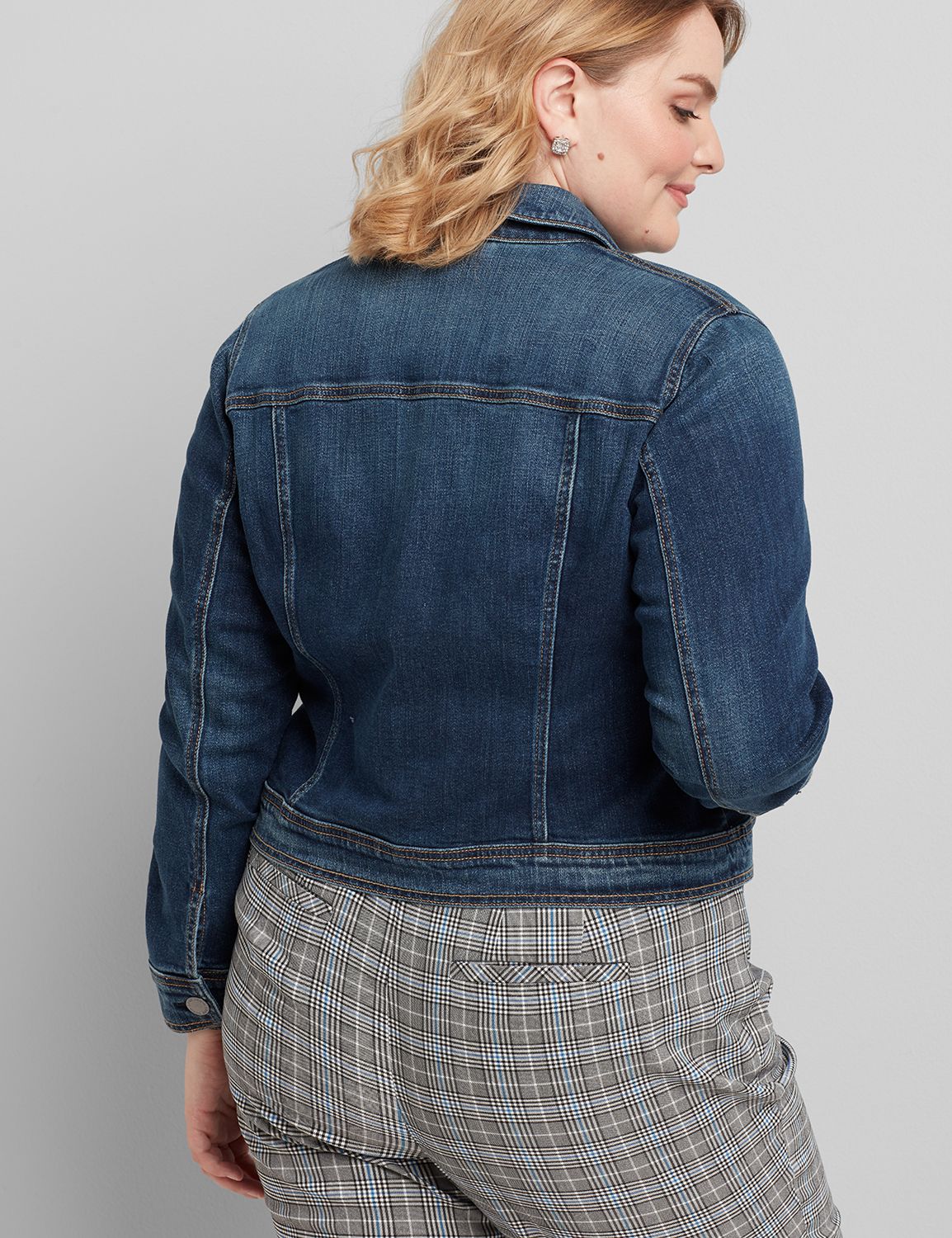 Lane bryant jean jacket hotsell