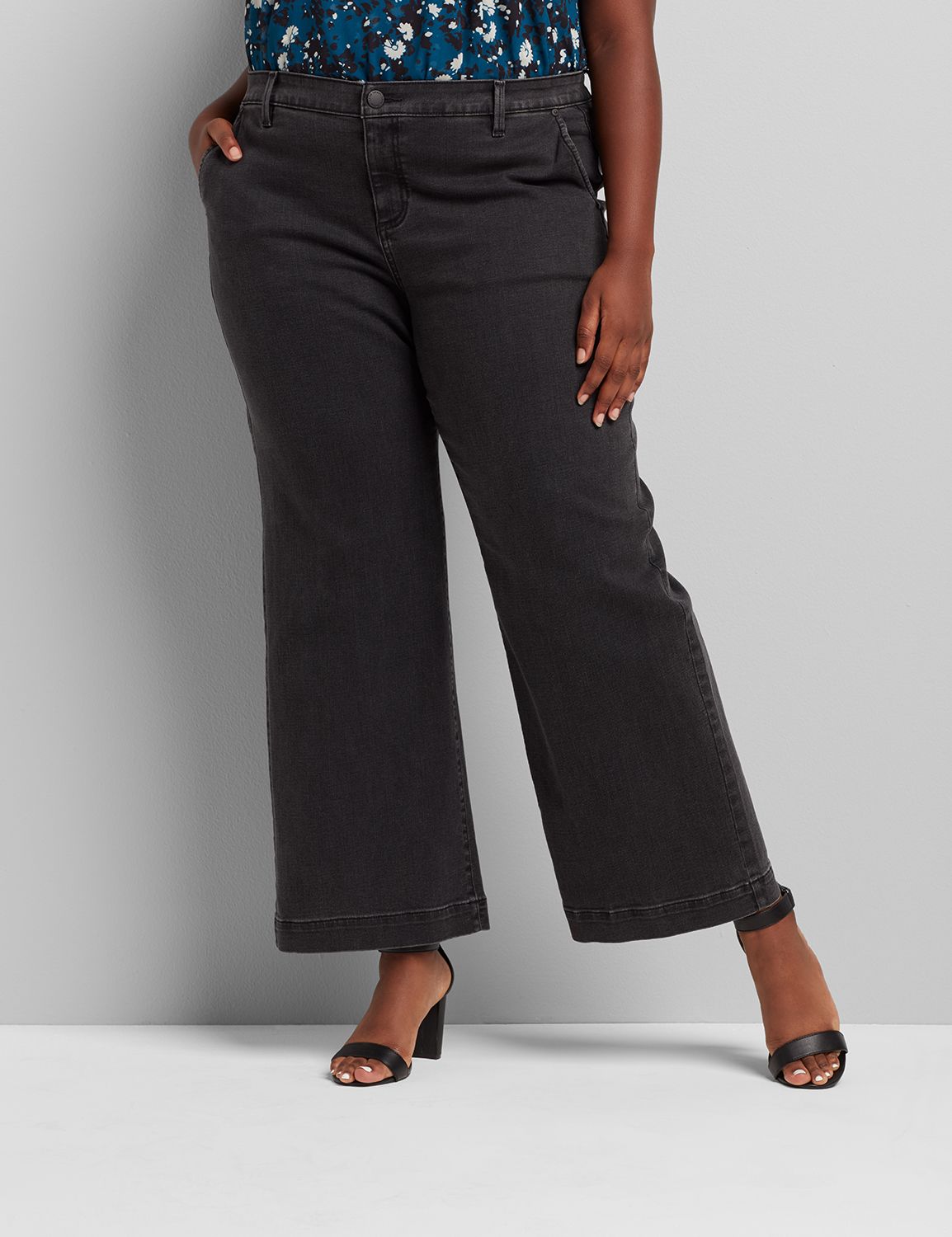 lane bryant wide leg jeans