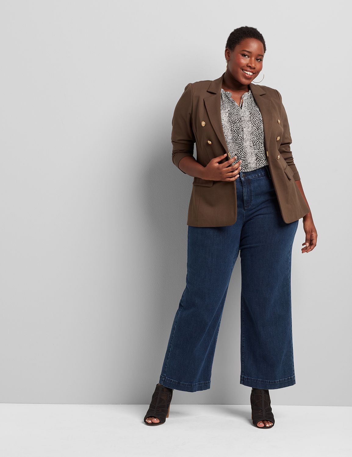 SIGNATURE HIGH RISE TROUSER - PARIS BLUES WASH 1114122:Dark Denim:26S Product Image 3