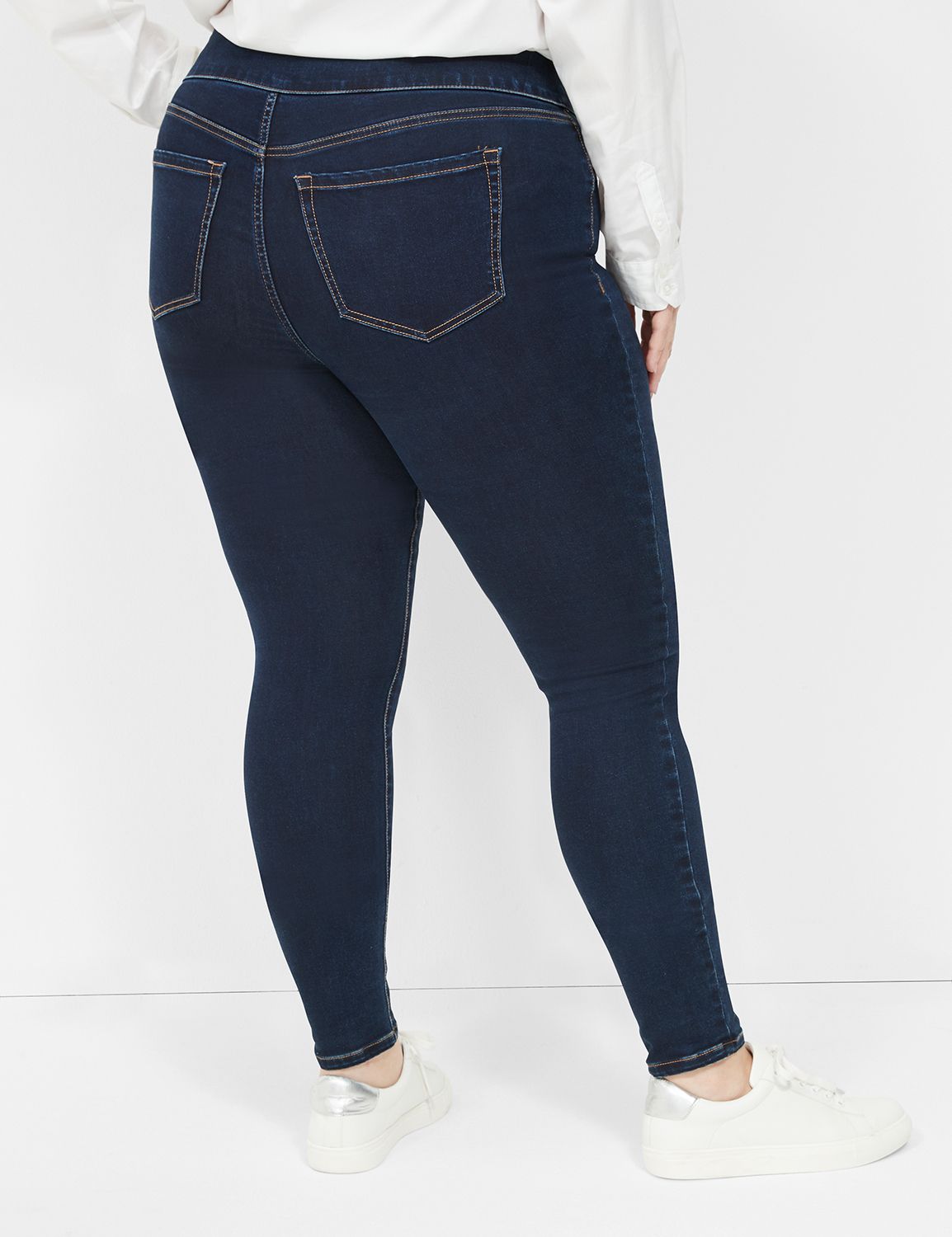 High-Waisted Sateen Rockstar Super Skinny Jeans for Women