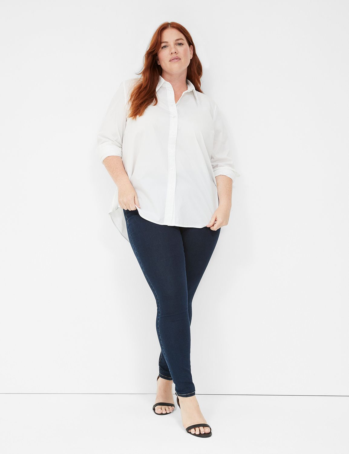 Women's pull outlet on jean leggings