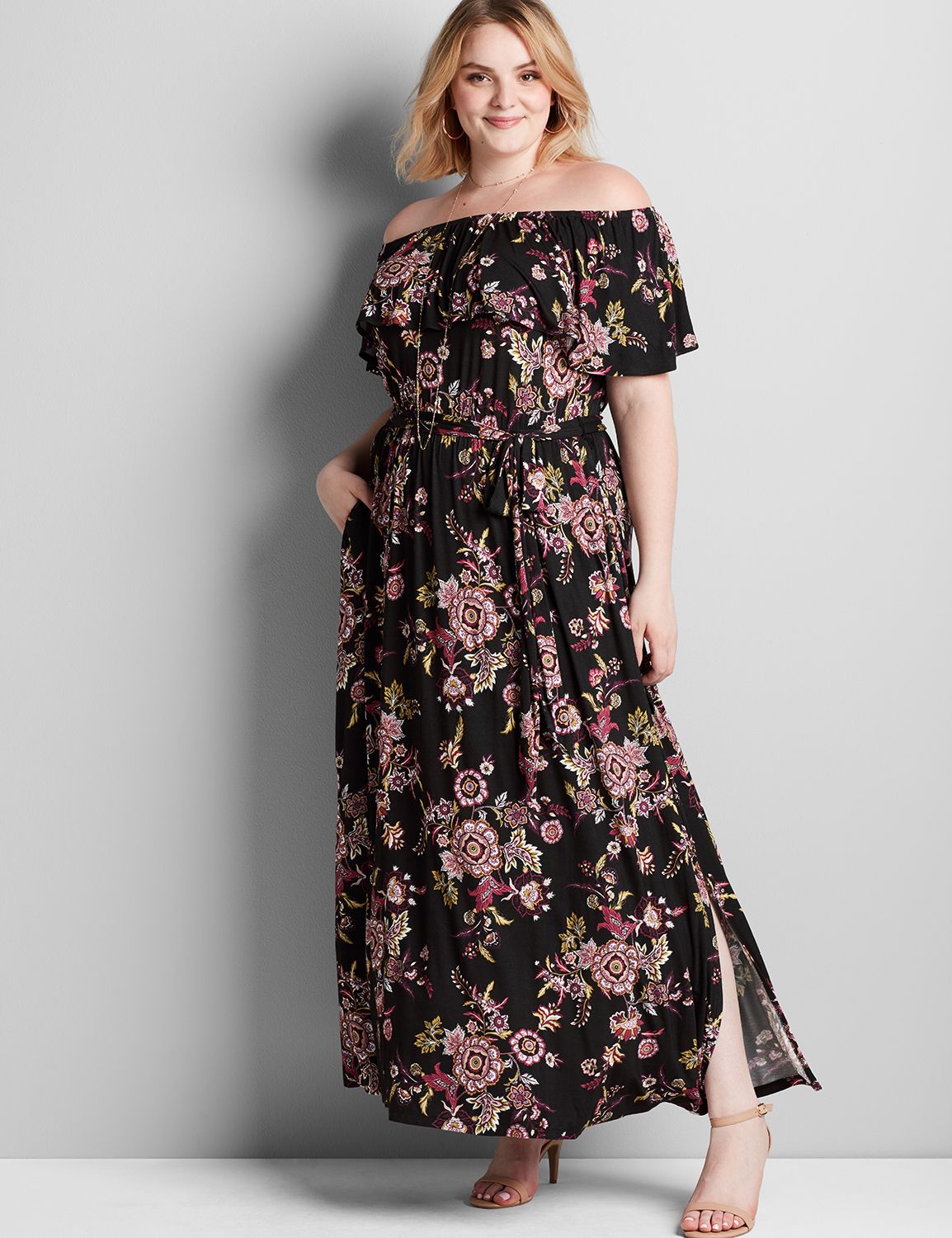 maxi paisley dress