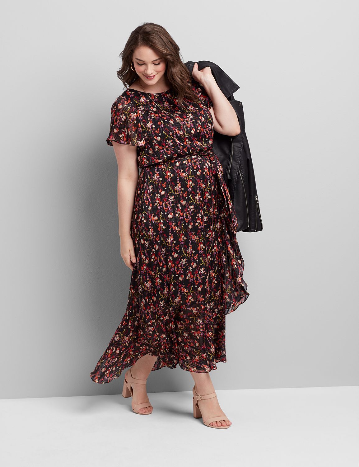 lane bryant burgundy dress