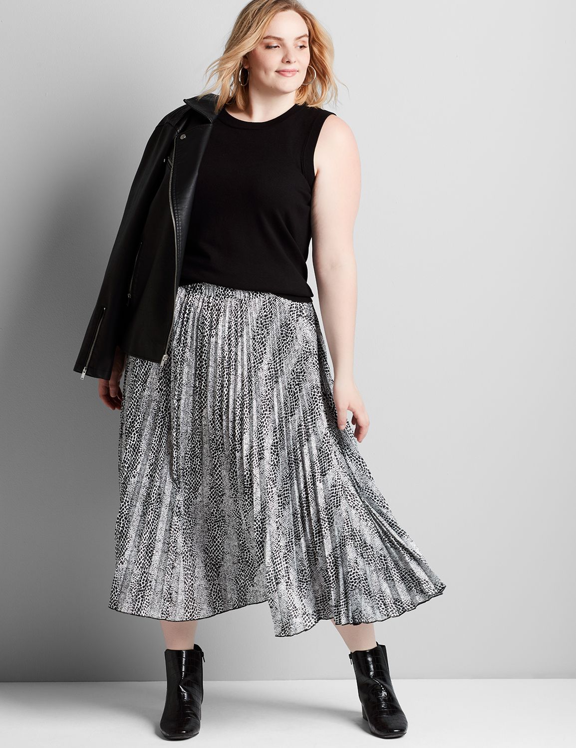 lane bryant white skirt