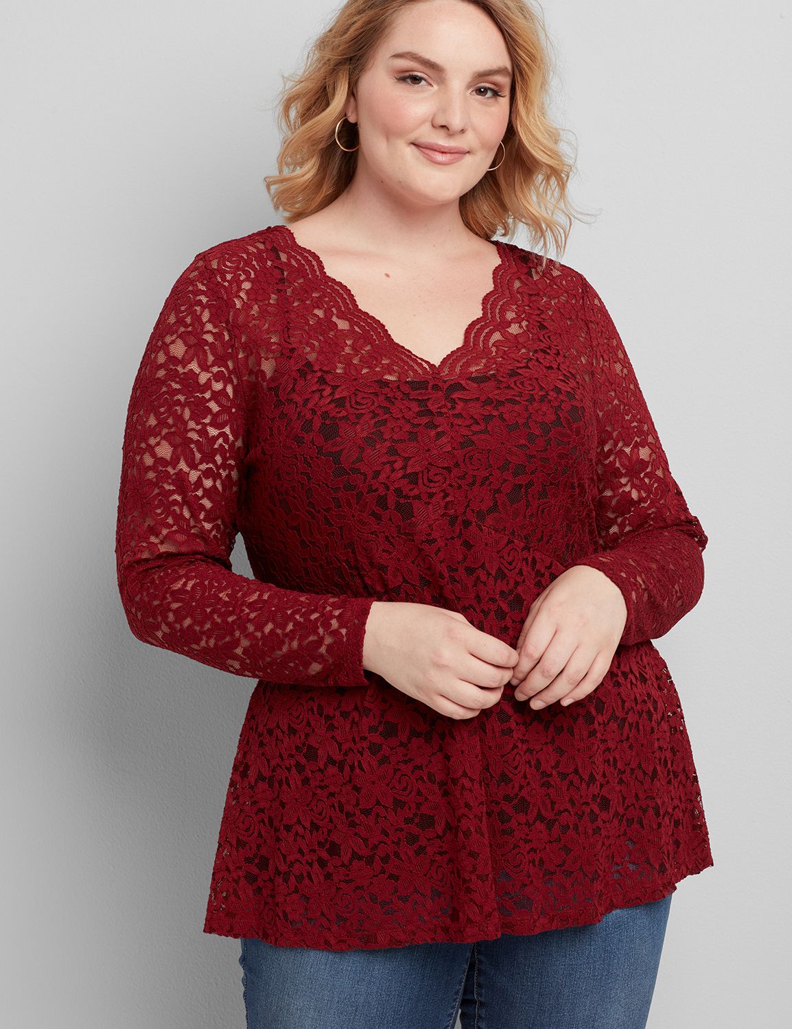 lane bryant red shirt