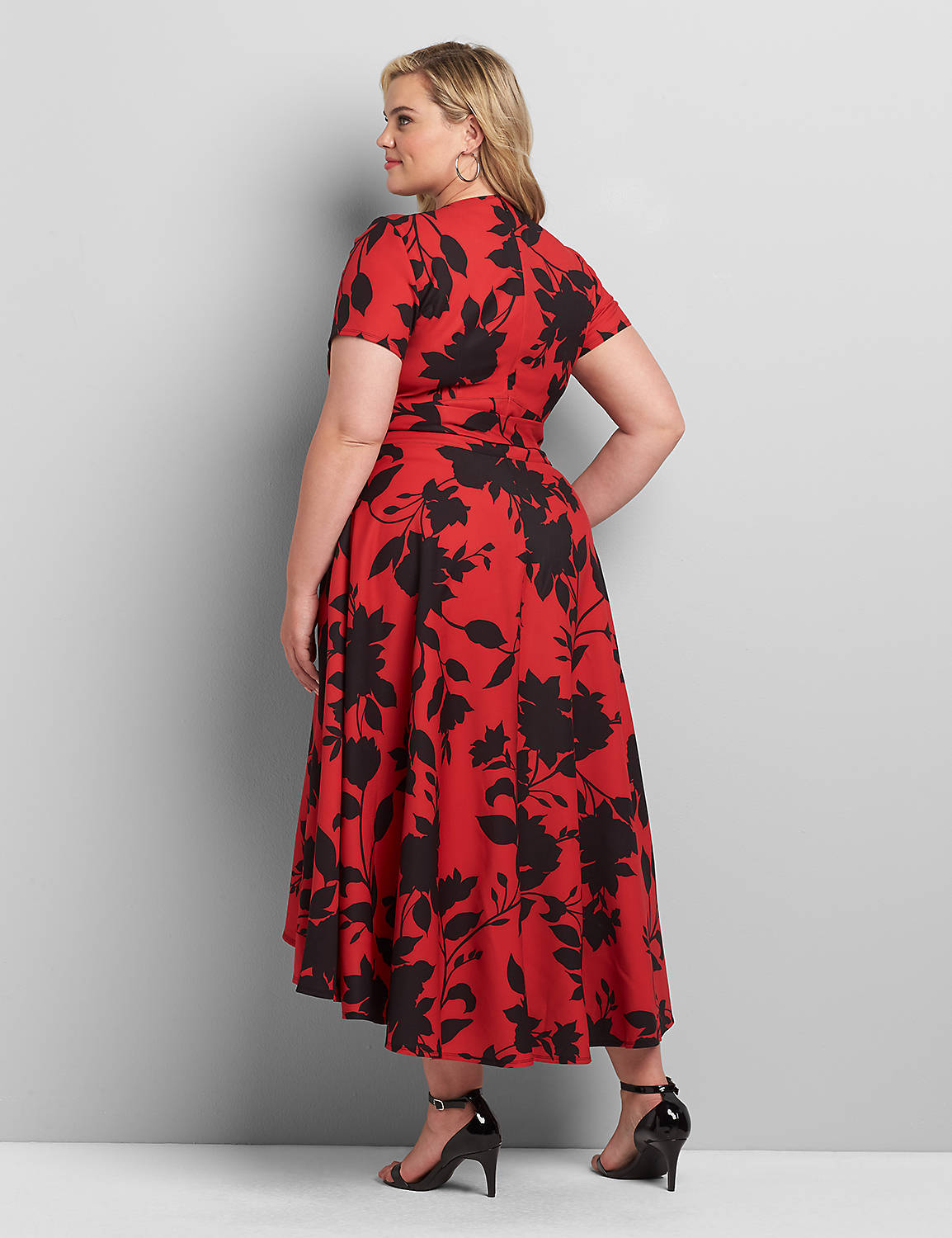 Printed Lena High-Low Midi Dress Product Image 2