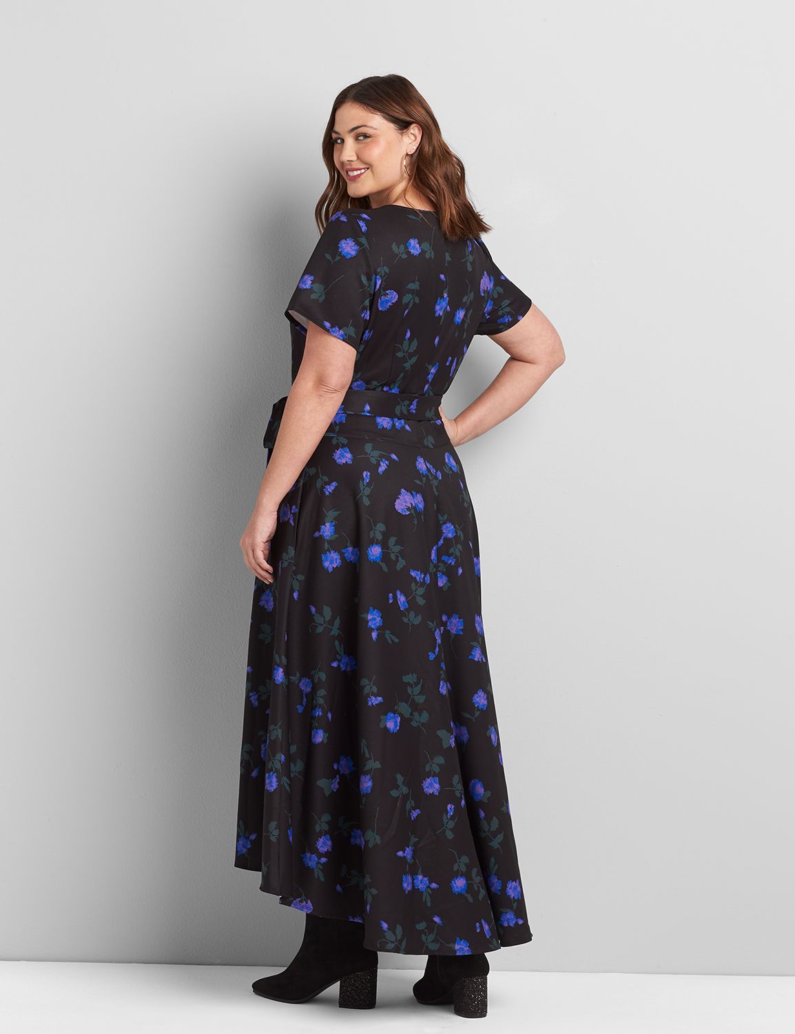 Printed Lena High-Low Midi Dress Product Image 2