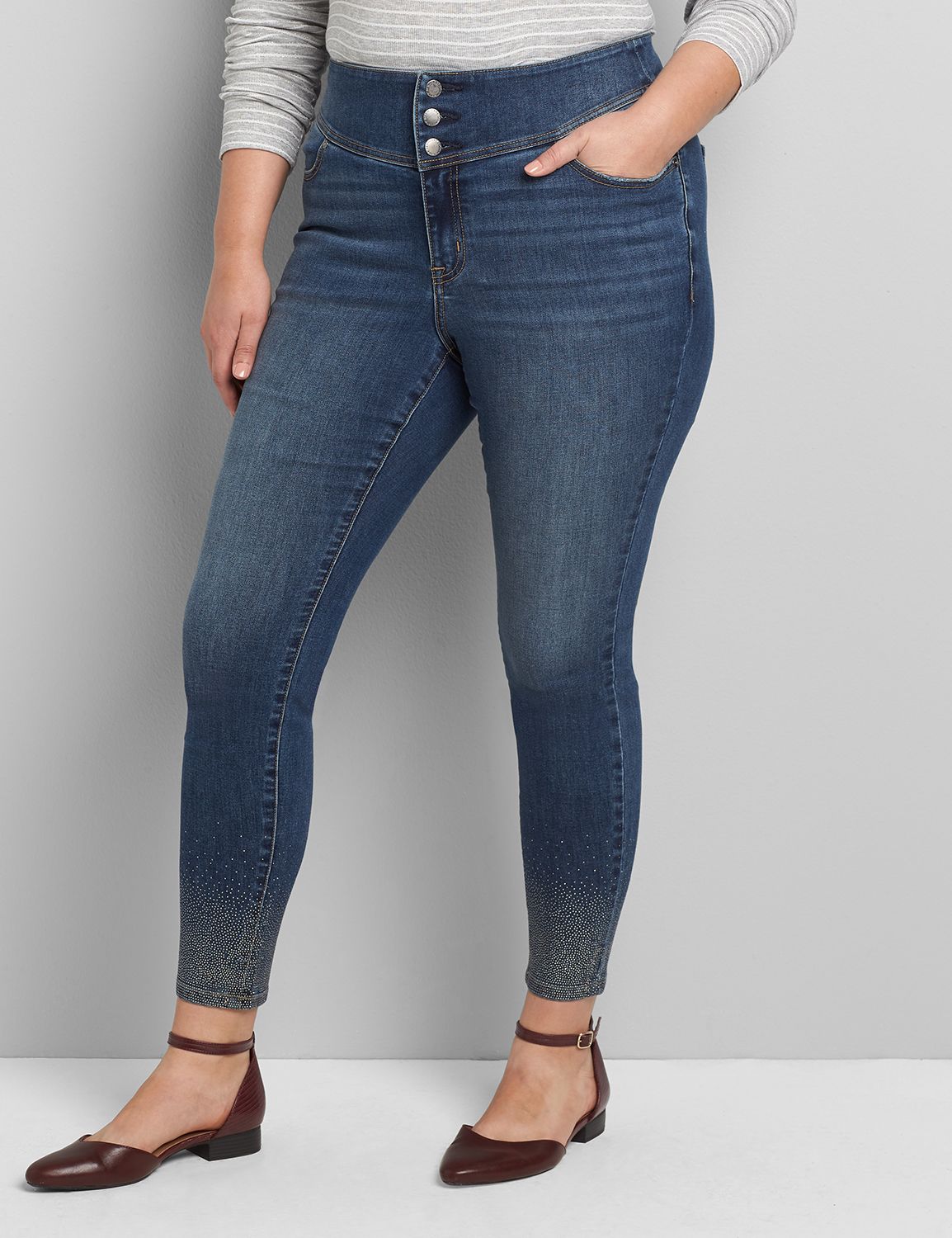 plus size high rise jeggings