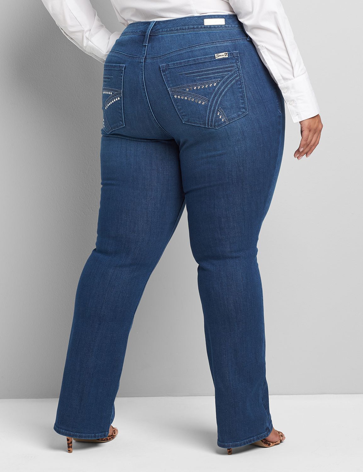 SEVEN7 BOOT SILVER DISC POCKET -  GLAM DARK WASH 1116736:Dark Denim:18 Product Image 1