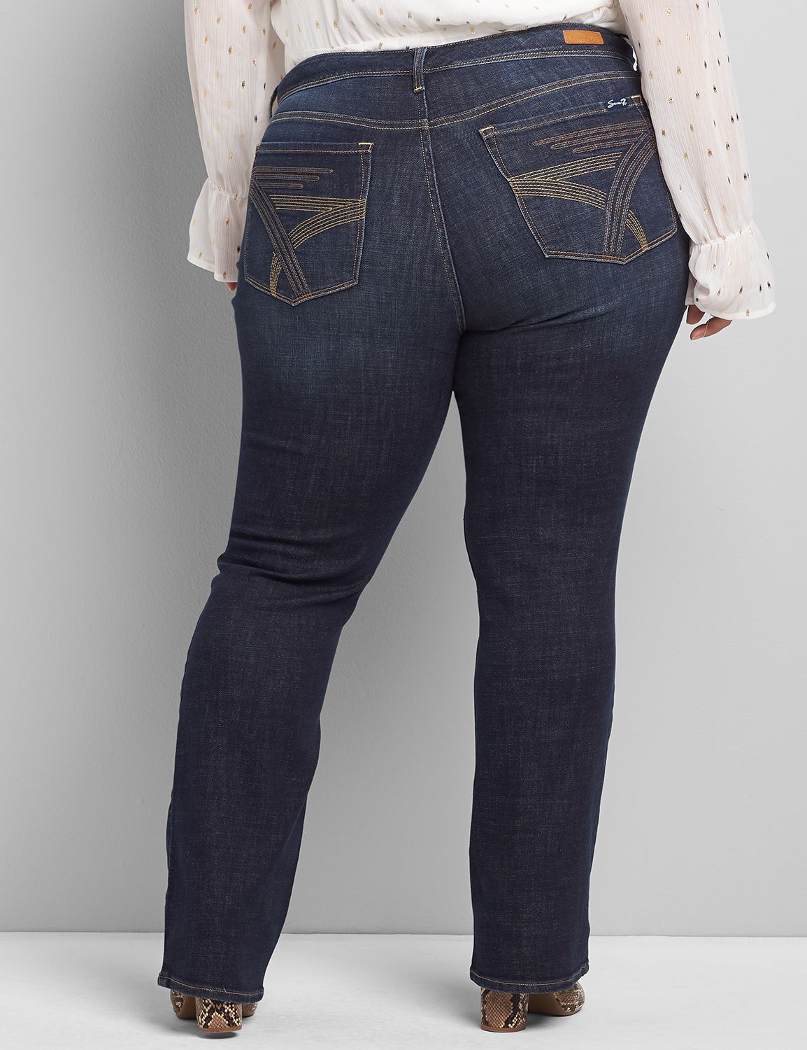 plus size stretch bootcut jeans