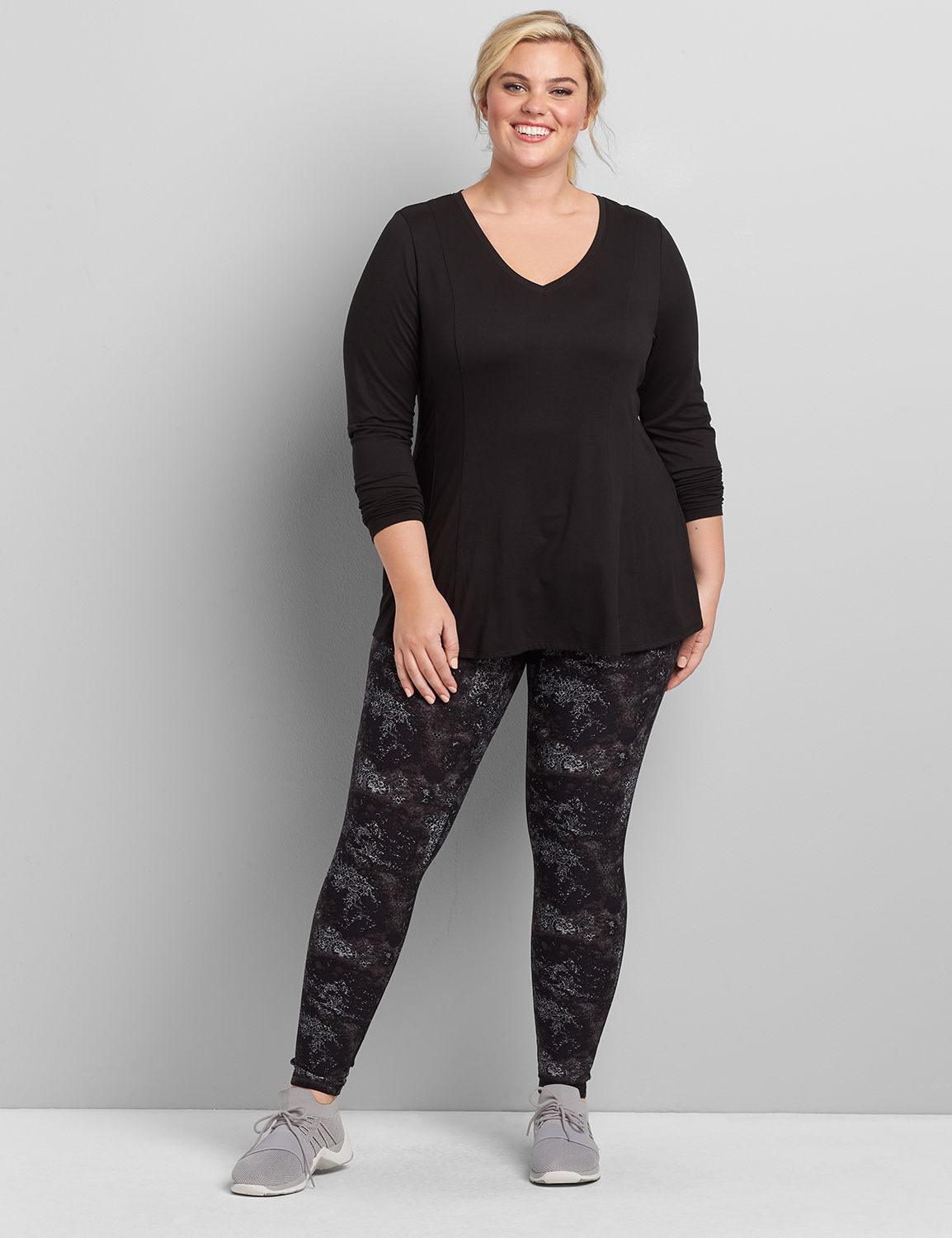 Power Pocket Wicking 7/8 Legging F 1118205:LBH20046_GlamTexture_colorway9:10/12 Product Image 3