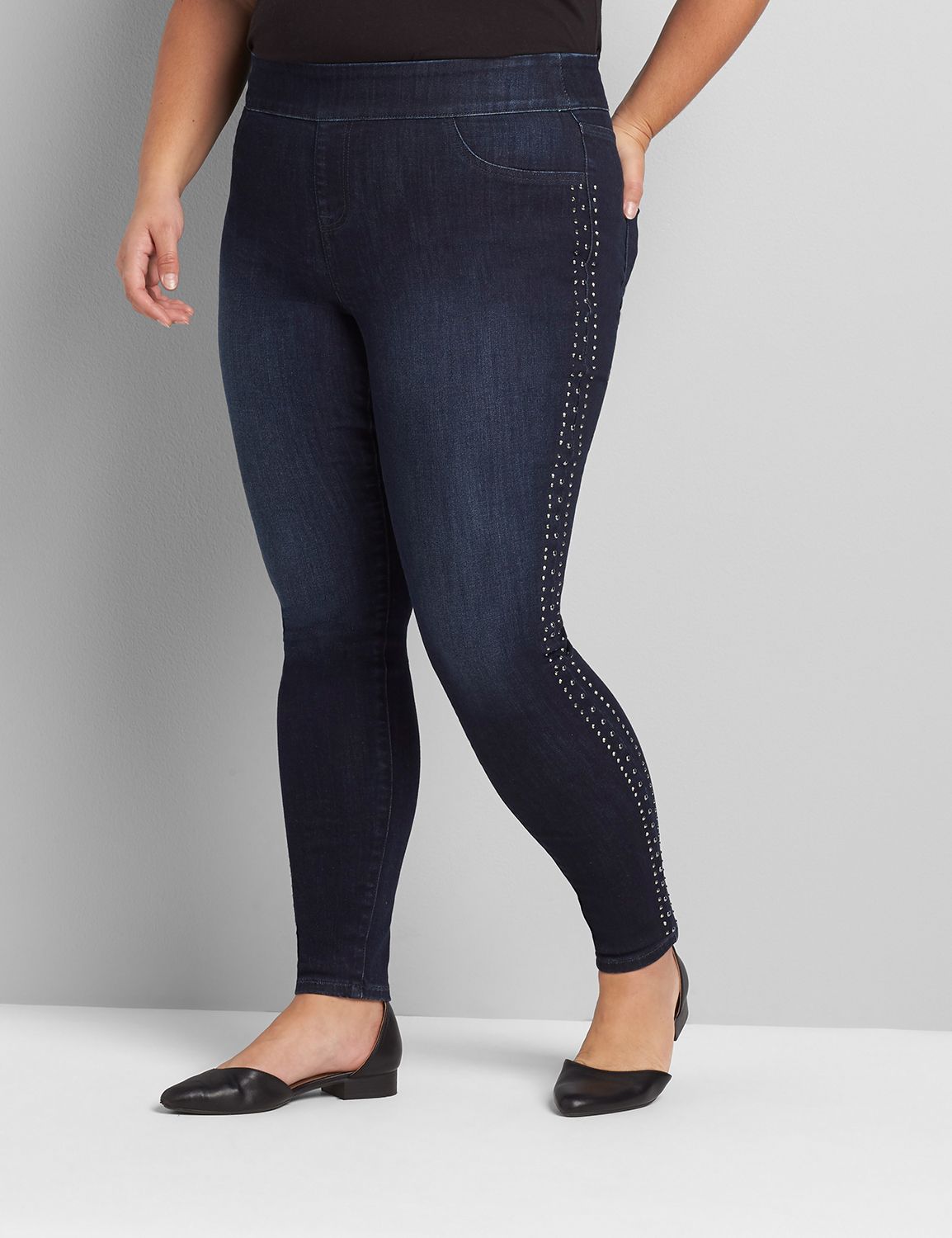plus size gray jeggings