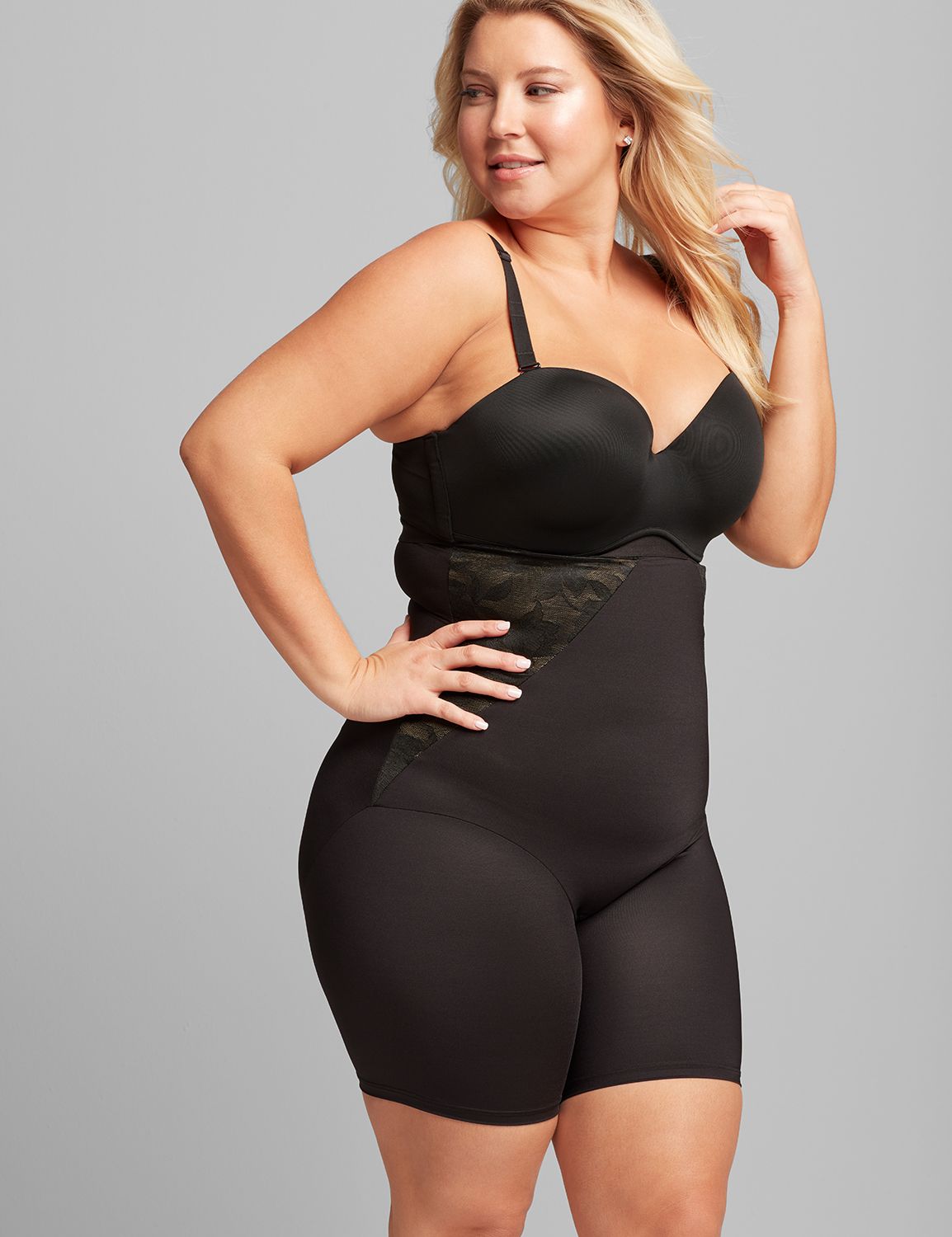 1085253-Y C&S Illusion Open-Bust Th, LaneBryant