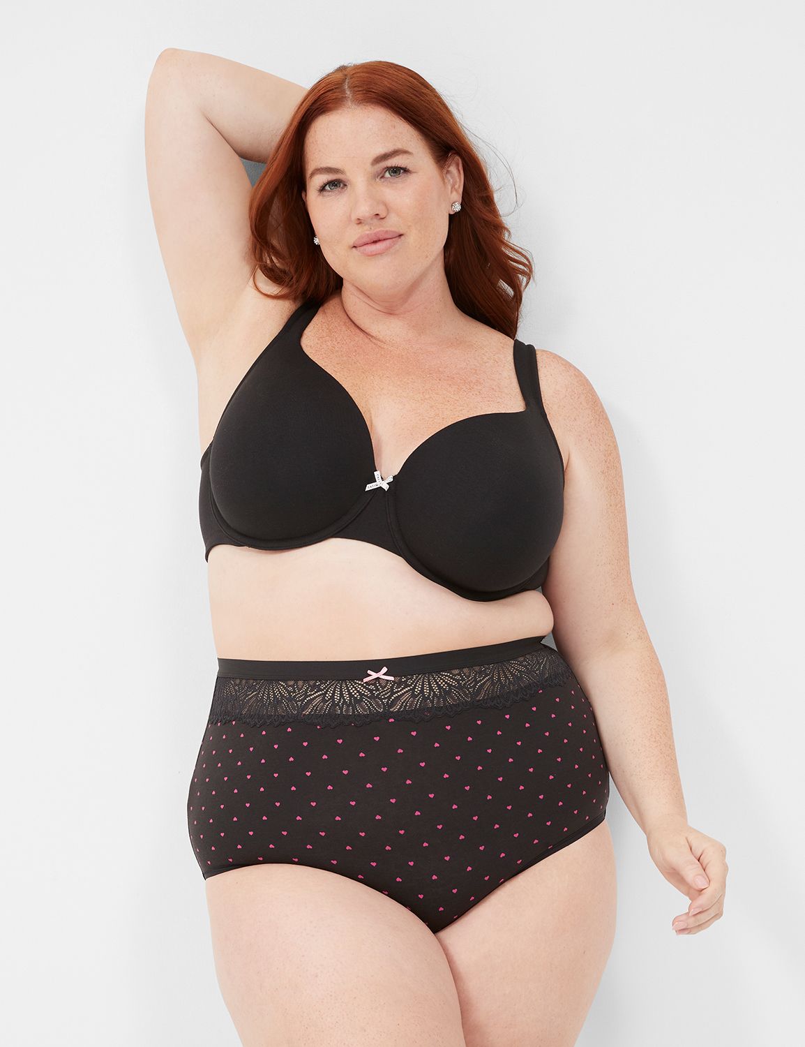 Cotton High Waist Brief Winter Geo Product Image 1