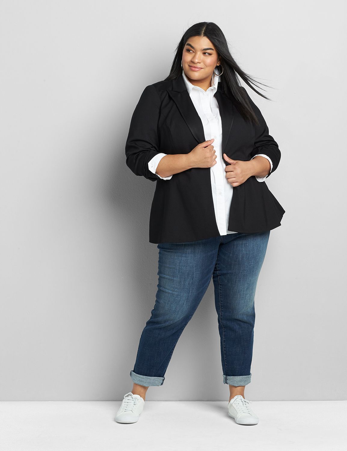 Lane bryant cheap peplum jacket