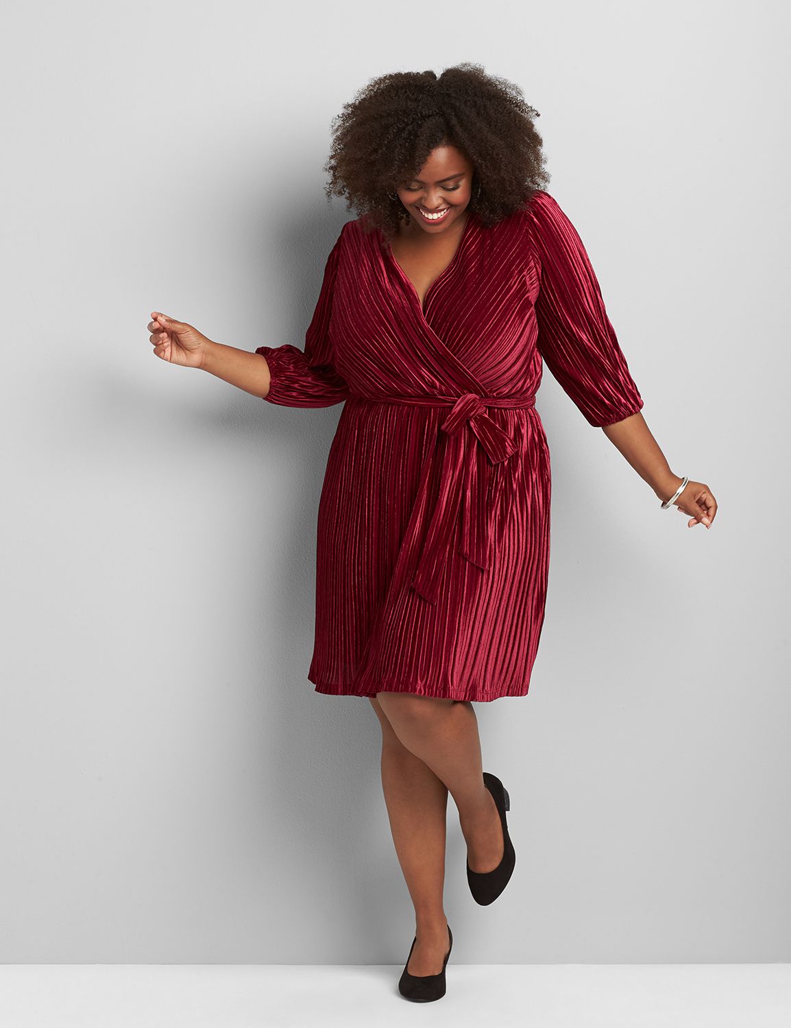 lane bryant velvet dress