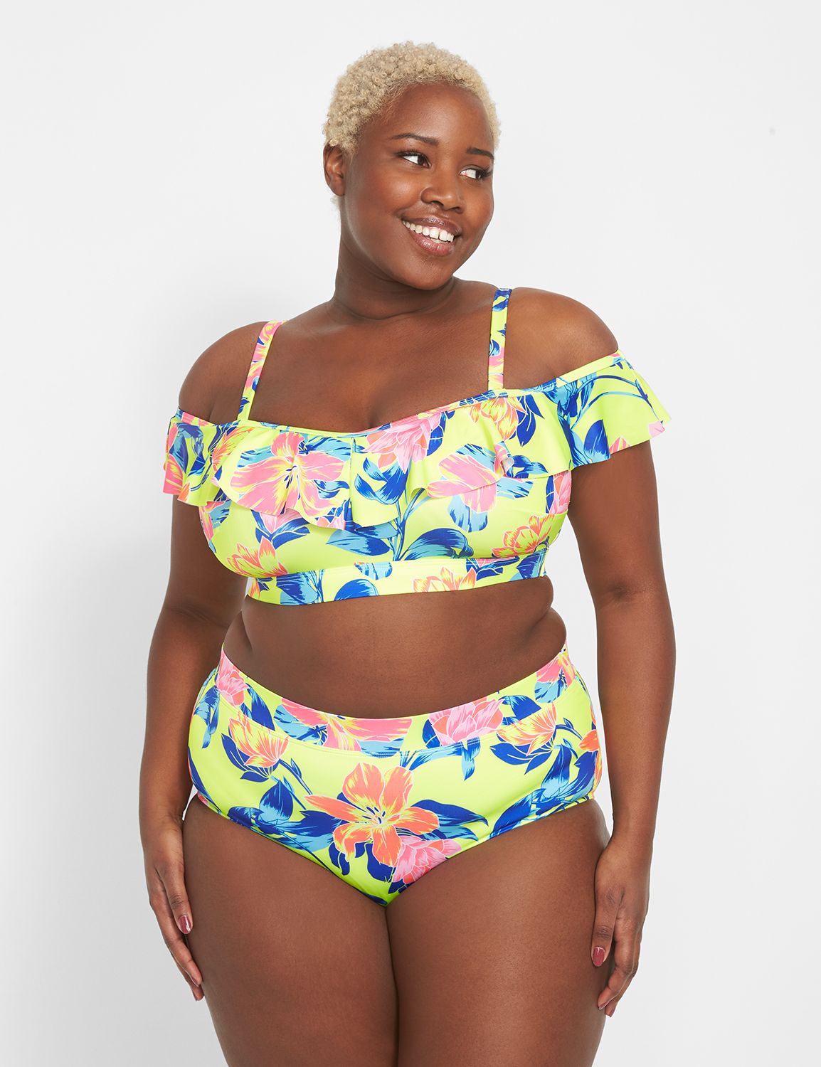 Size Plus bikina　L | LaneBryant | Top Bikini Swim Ruffle No-Wire その他