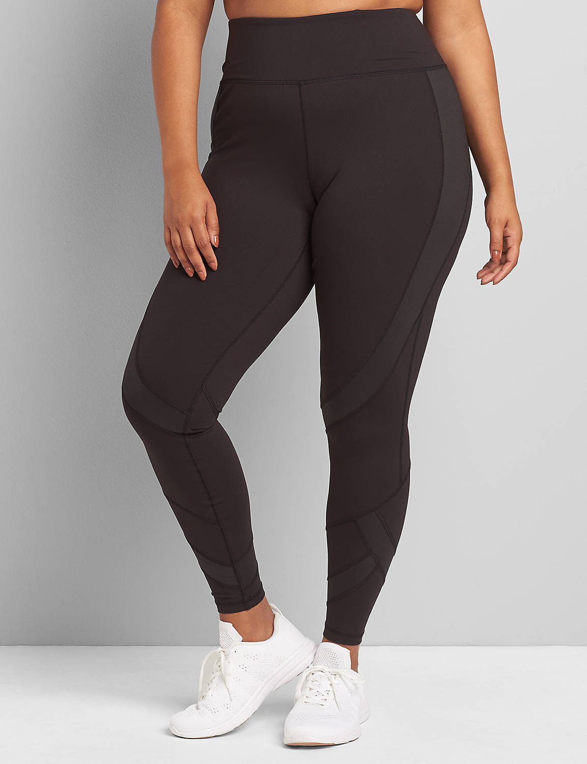 LIVI 7/8 Power Legging With Wicking - Shine Spliced Product Image 1