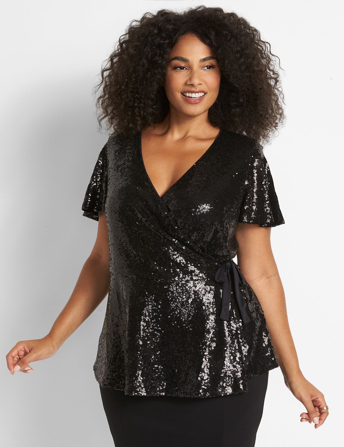 Lane bryant cheap sequin top