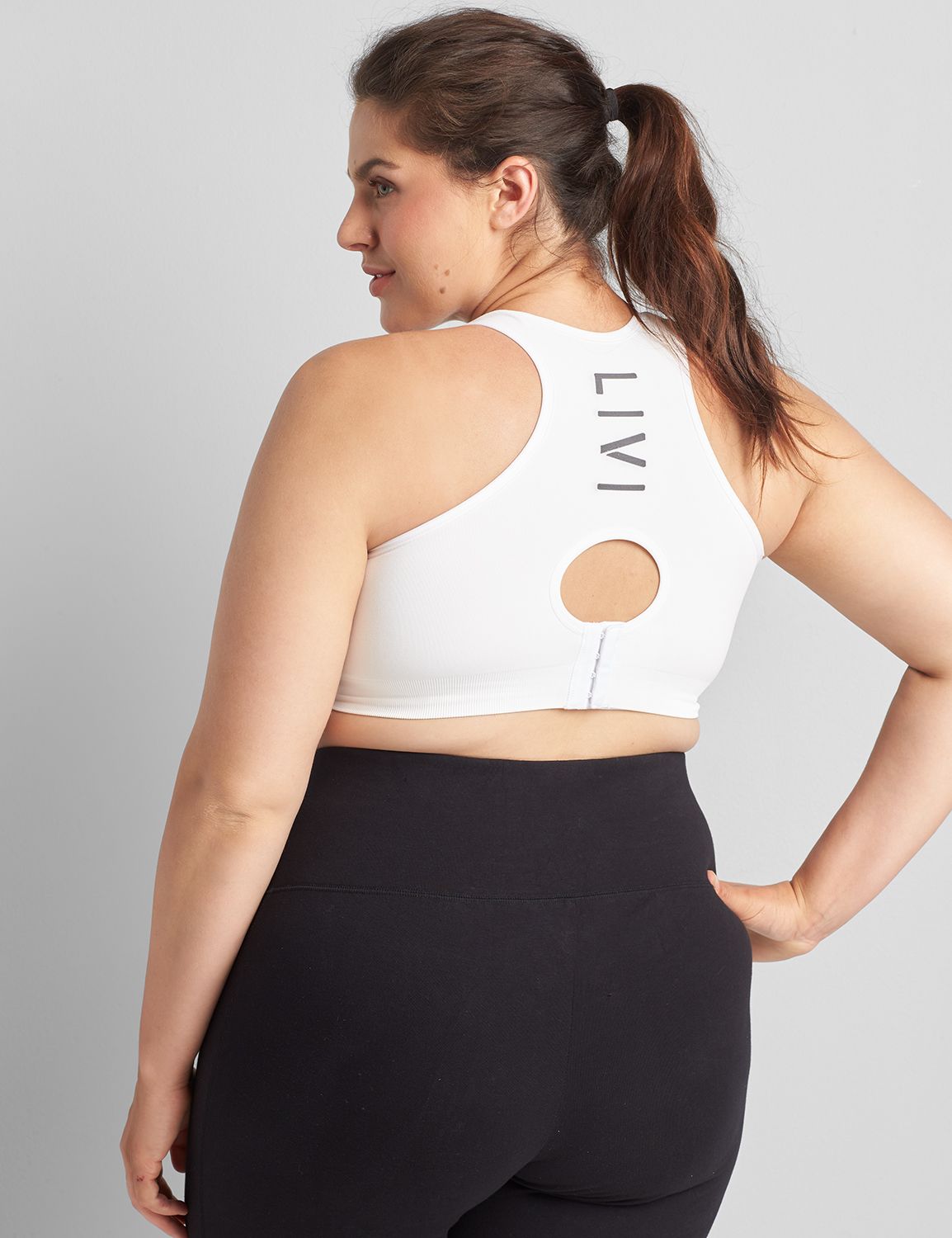 Lane Bryant Livi Wireless Medium-Impact Wicking Sports Bra 50DD Turbulence,  Lane Bryant (May 2022)