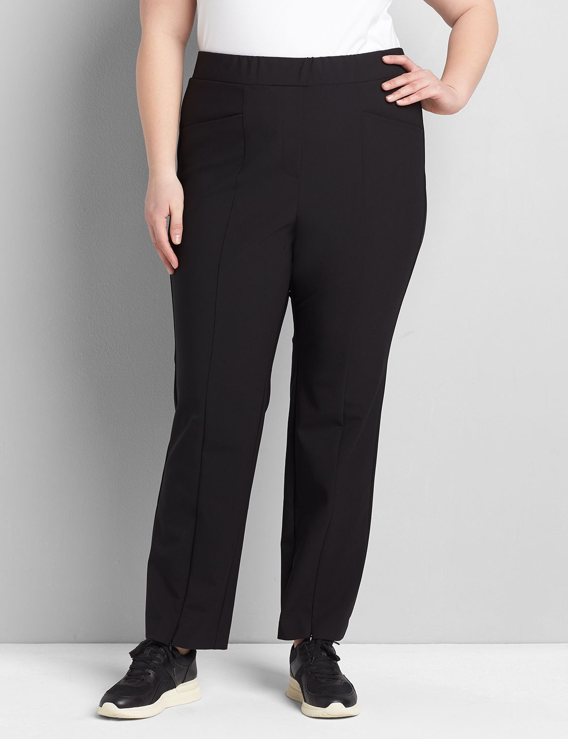 plus size straight leg dress pants