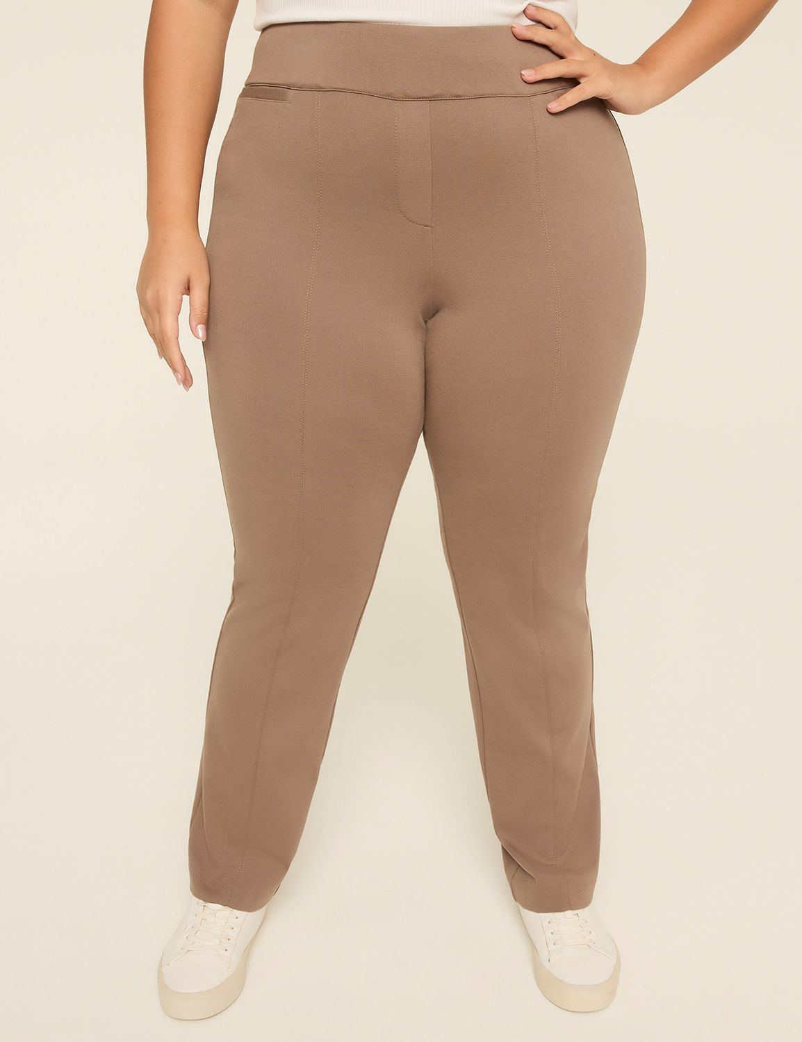 Ponte Pull-On Straight Pant